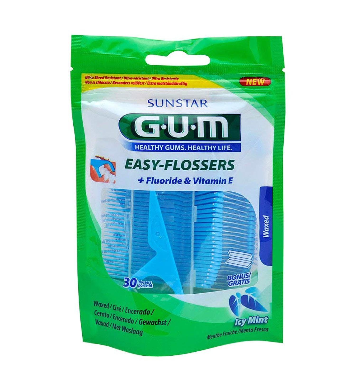 GUM Easy-Flossers dental floss including holder 30 pcs