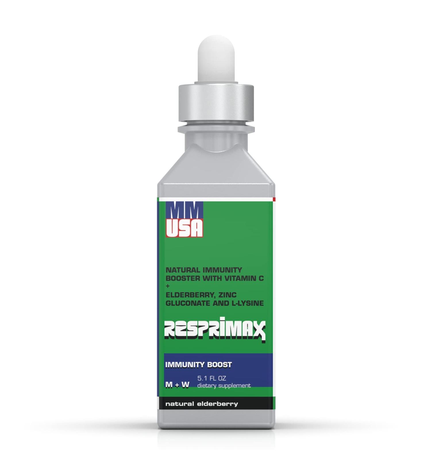 MMUSA Resprimax: Elderberry-Infused Immunity Enhancer Serum. Optimize Oxygen Levels, Muscle Repair, Post-Exercise Recovery. Rich in Antioxidants with Vitamin C, Zinc. Wellness Boost. 5.1 Fl Oz - Buy Online on GoSupps.com