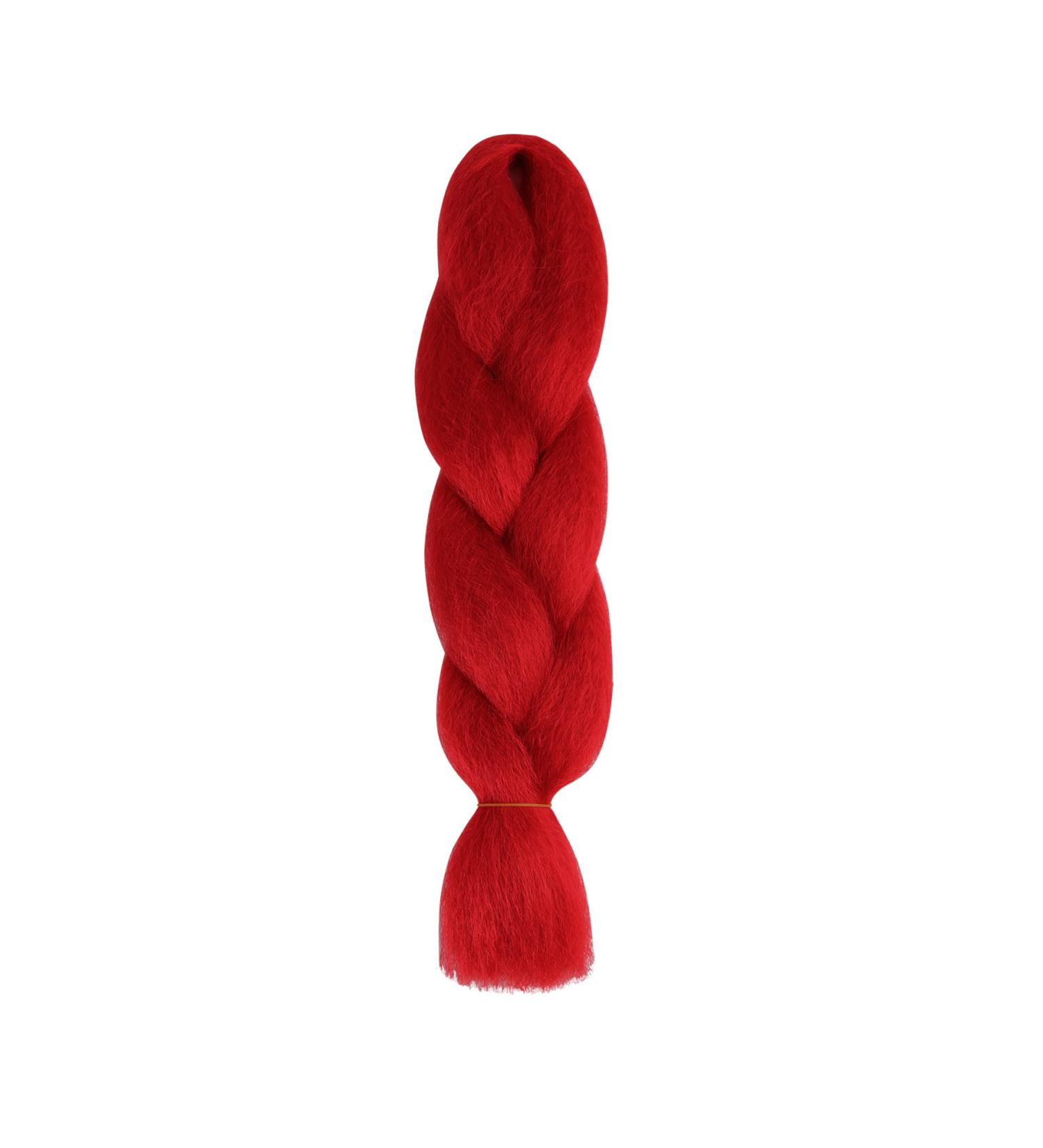 American Dream Brilliant Jumbo Kanekelon Braid for Hair Weaves Dreads and Avant Garde Creative Styling Red