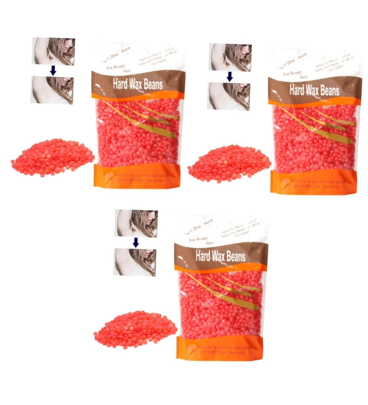 Minkissy 3-in-1 Wachsperl Bikini Hair Removal | Painless Depilatory Kit with Mineral Oil & Strawberry Lip Gloss | International Shipping - Buy Online on GoSupps.com