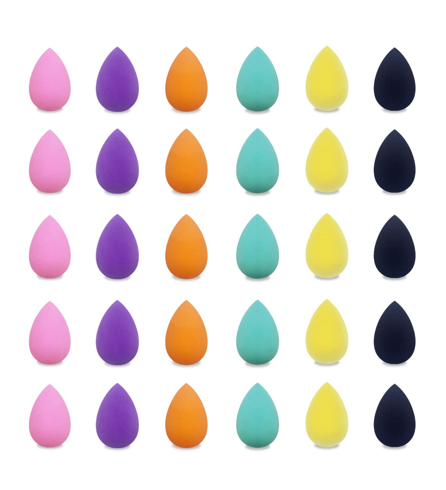 GFOUNS Small Mini Beauty Blender Makeup Sponge 30pcs - Multi-Colored Foundation Beauty Sponges for Face | Makeup Blender Sponges for Foundation Blending - Buy Online on GoSupps.com