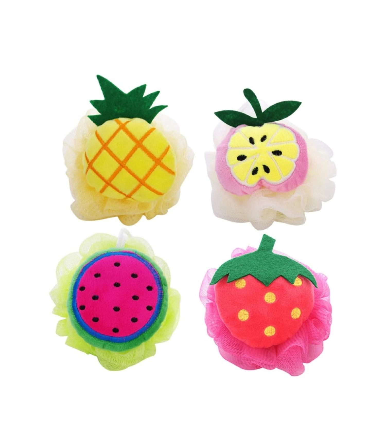 Didiseaon 4pcs Large Mesh Pouf Bath Ball - Premium Shower Sponge for Ultimate Cleansing - Ideal for All Skin Types - Buy Internationally - Buy Online on GoSupps.com