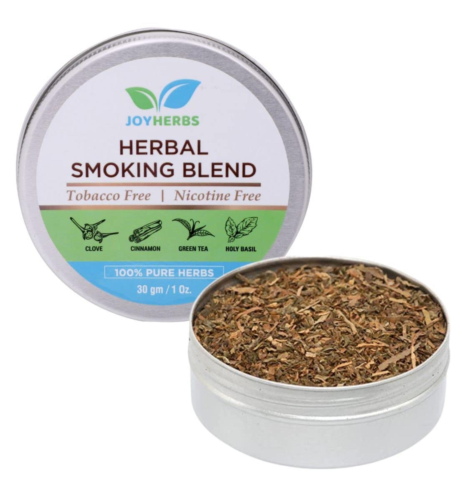 JOYHERBS Nicotine-Free Herbal Smoking Blend 30gm - 100% Natural Mixture for 40 Rolls - Buy Online on GoSupps.com