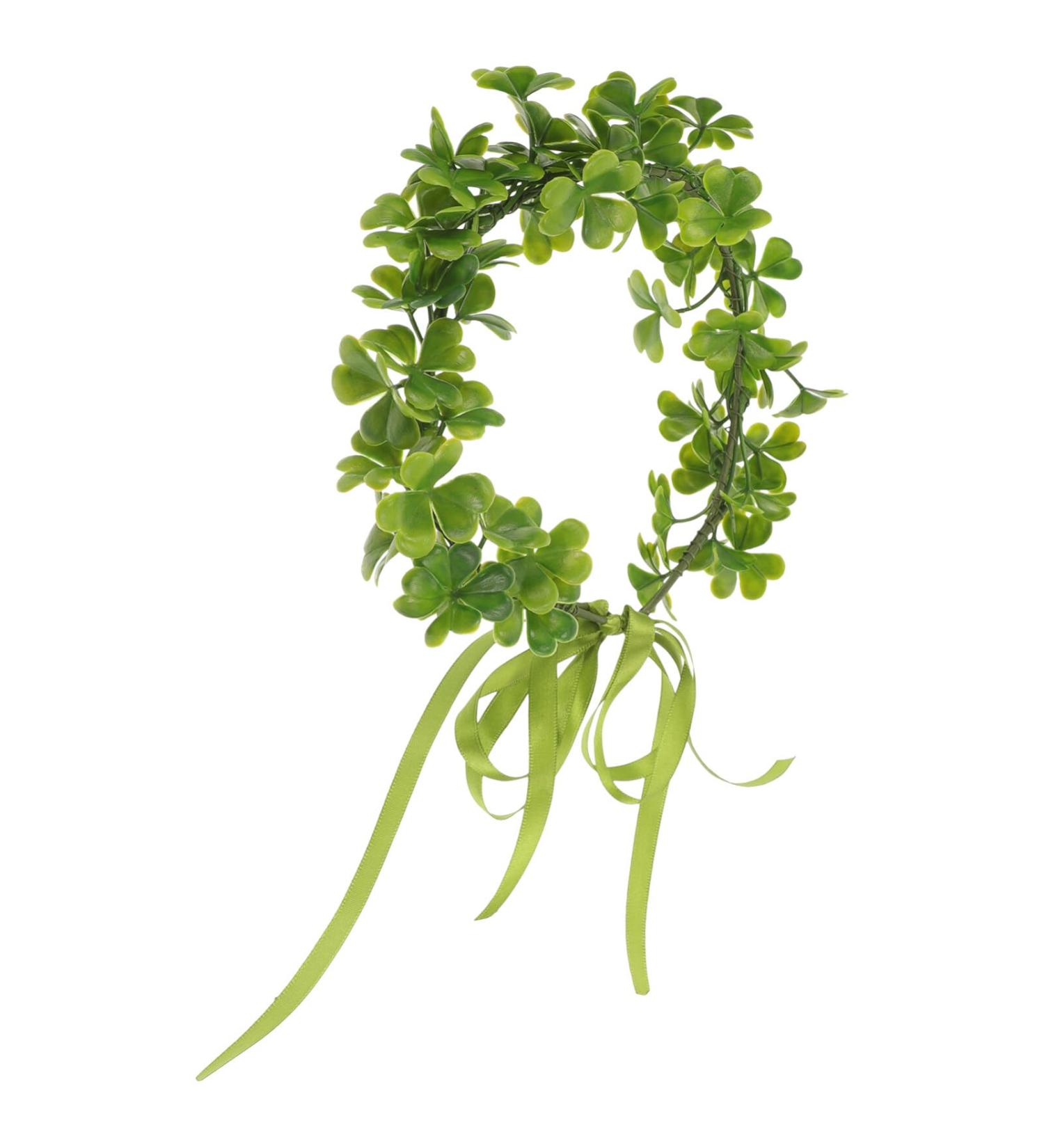 Holibanna St. Patricks Day Irish Shamrock Headband Flower Crown Clovers Headband St. Patricks Day Accessories Green Garland Clovers Garland Party Accessories Fairy Accessories - Buy Online on GoSupps.com