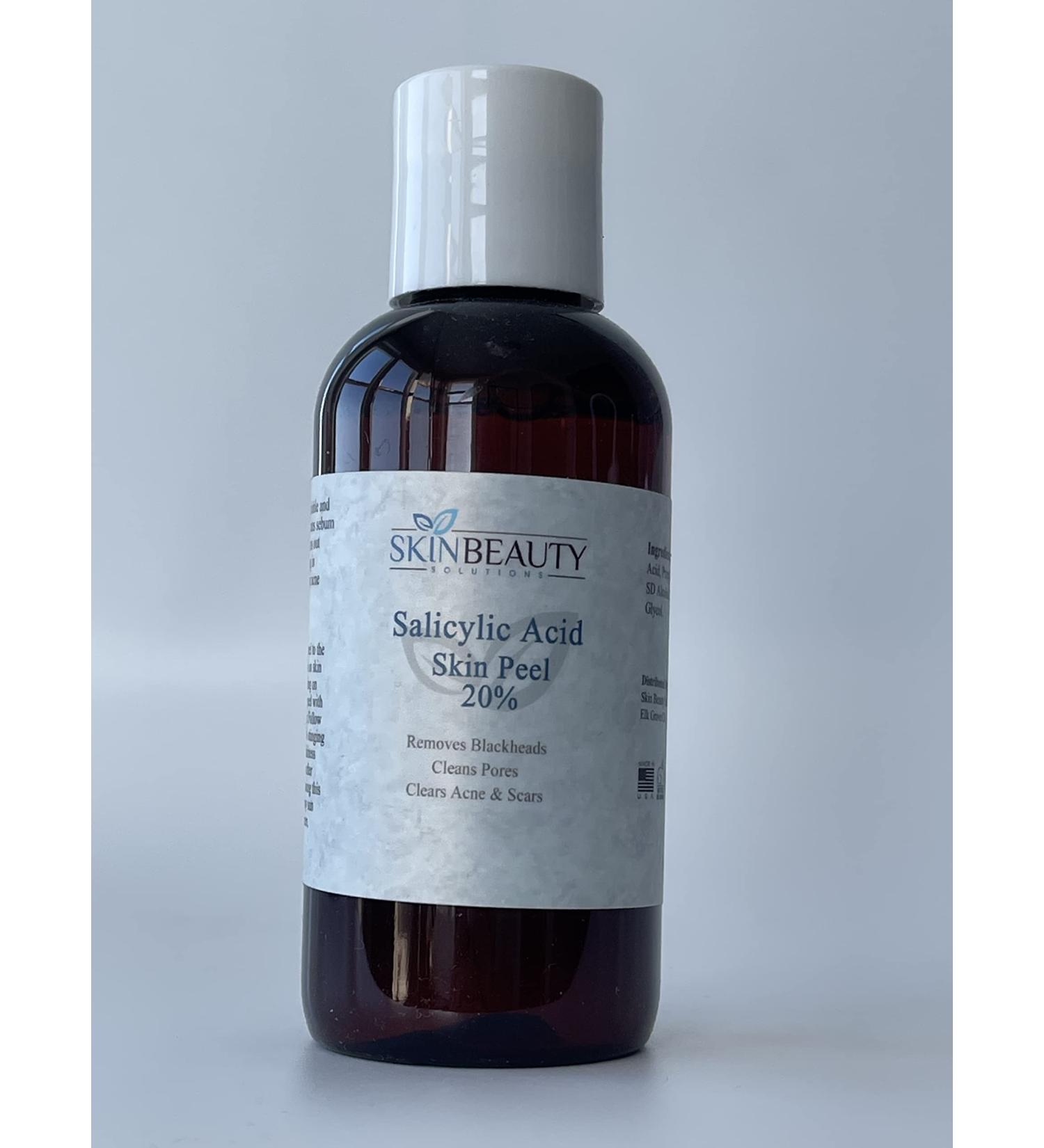 SALICYLIC Acid 20% Peel with Beta Hydroxy BHA for Rosacea - 4 oz / 120 ml | Effective Exfoliation & Skin Treatment - Buy Online on GoSupps.com