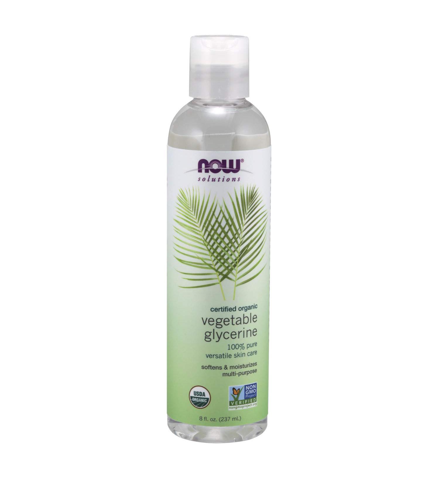 Now Foods Organic Vegetable Glycerine 8 fl oz | Pure & Natural Skin & Hair Care - Buy Online on GoSupps.com