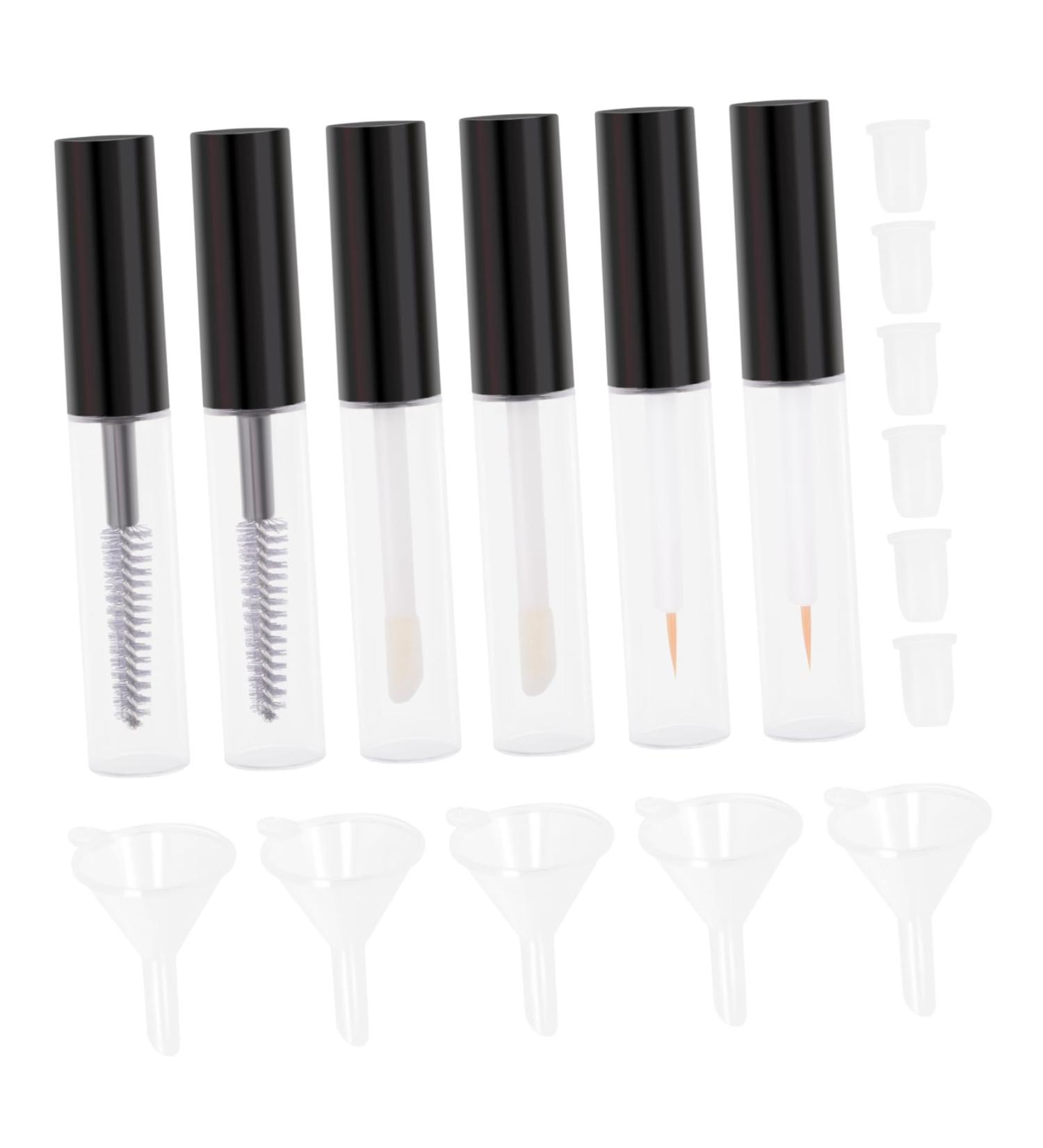 FOMIYES 1 Set Lip Gloss Tubes Plastic Containers Empty Lip Balm Bottle Mascara Tube Liquid Eyeliner Mini - Buy Online on GoSupps.com