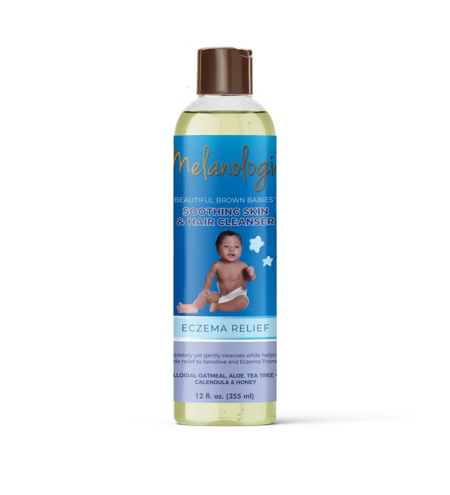 Beautiful Brown Babies Soothing Skin & Hair Cleanser - Hypoallergenic Fragrance-Free Eczema Relief | Sulfate & Paraben-Free 12 oz - Buy Online on GoSupps.com