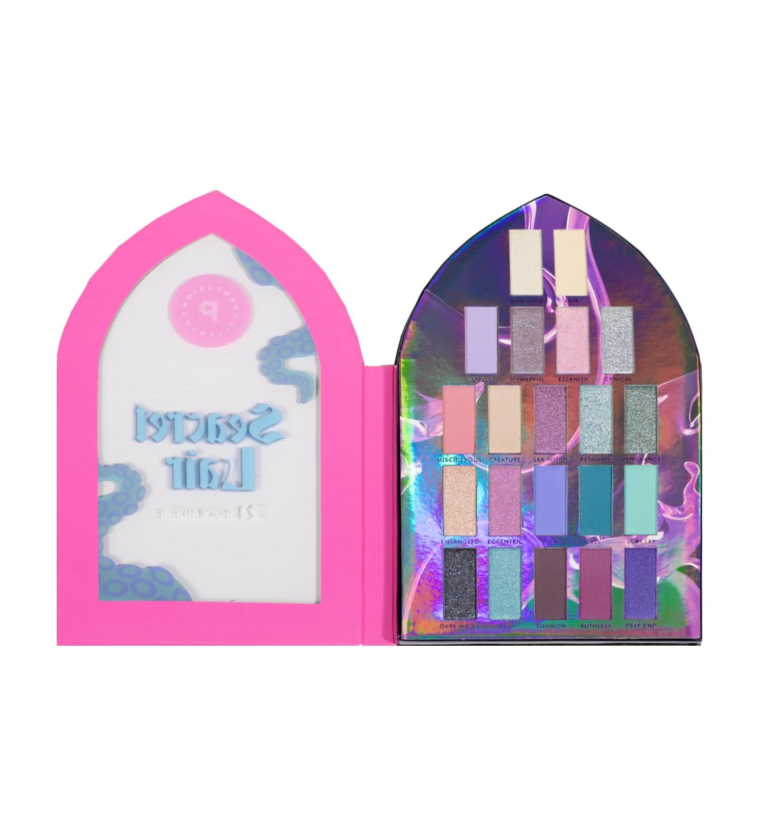 Profusion Cosmetics 21 Shade Sea Witch Eye Shadow Palette - Enchanting Dark Magic for Elegant Looks | International Shipping - Buy Online on GoSupps.com