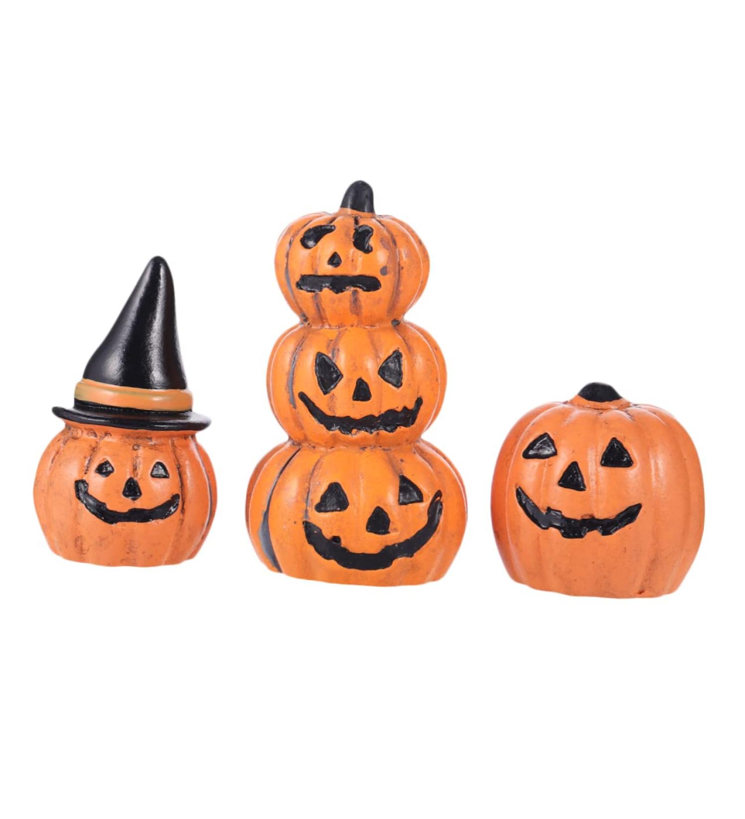 KONTONTY 3pcs Halloween Pumpkin Decoration Mini Pumpkin Decoration Desktop Decor Mini Tombstones Halloween Decorations Clearance Halloween Birthday Decor Ornament Home Decor Miniature Model - Buy Online on GoSupps.com
