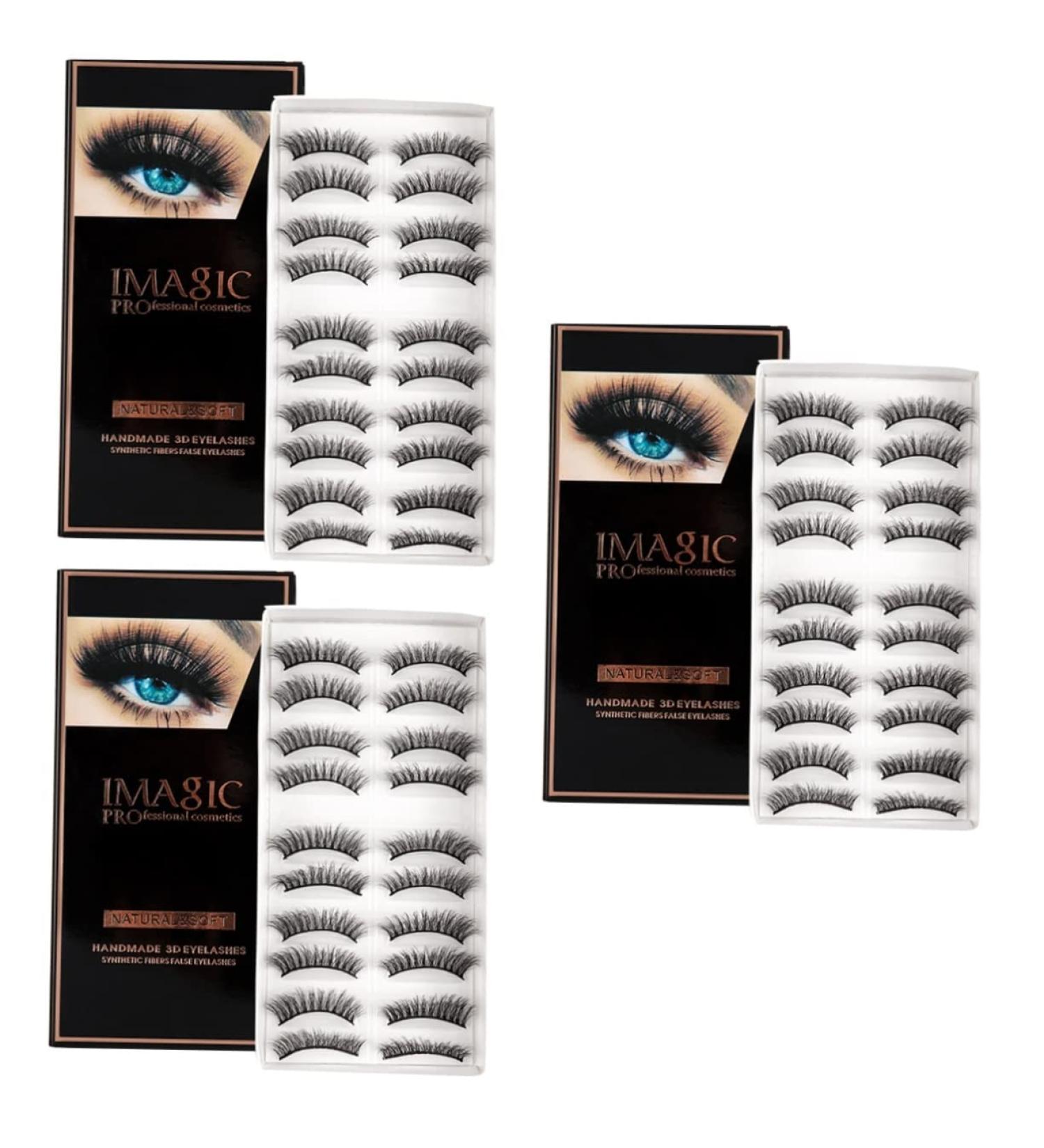 30 Pairs Fake Eyelashes Fake Lashes False Eyelashes Natural False Lashes Makeup Cosmetic Drama Lashes Fake Fur Lashes Natural Eyelashes Dense Eyelashes Thick Eyelash Chemical Fiber Healeved - Buy Online on GoSupps.com