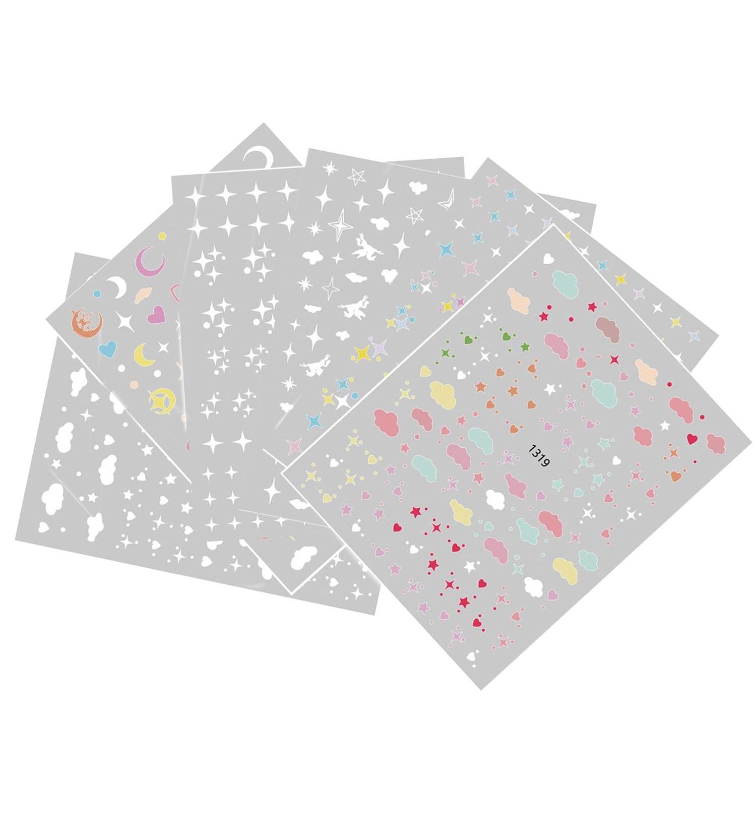 DIY Salon Self-adhesive Back Glue Nail Supplies Nail Art Sticker Nail Art Decorations Nails Sticker for Summer Star Cloud Nail Sticker - Buy Online on GoSupps.com