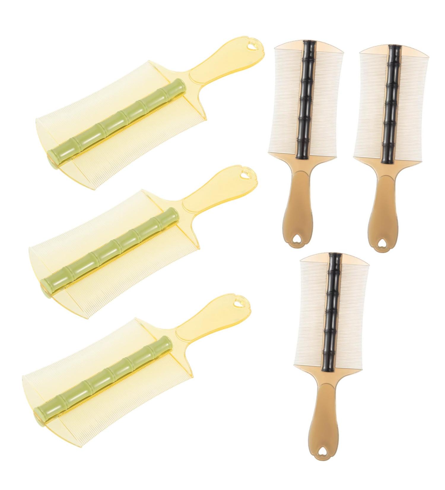 Peigne Antipelliculaire Double Face Dents Fines en Plastique pais Lot de 6 Grosse Taille avec Manche Ergonomique pour limination des Lentes et Poux Usage Familial Gar on - Buy Online on GoSupps.com