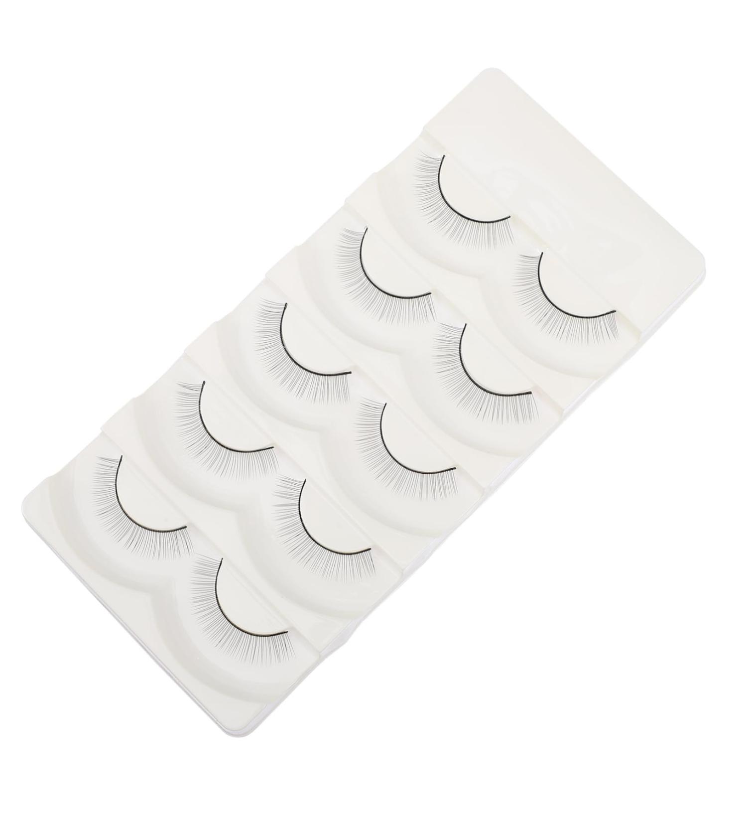 FRCOLOR 5 Pairs Fake Eyelashes Segmented False Eyelash Artificial Eyelashes Adhesives False Eyelashes Soft Light Fake Lash Handmade Eye Lashes Soft Thick Lashes Fiber Model Natural - Buy Online on GoSupps.com