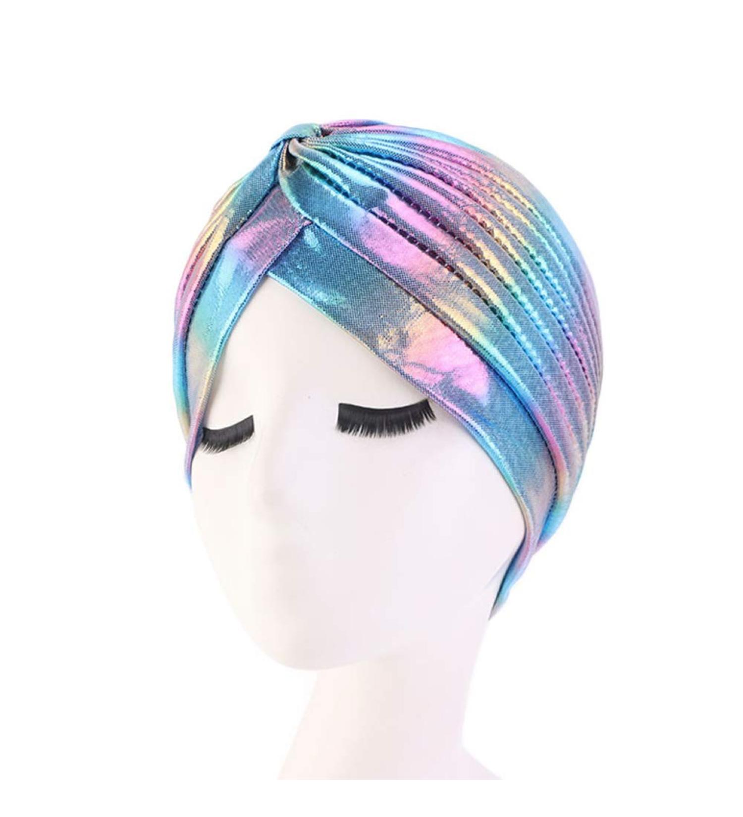 Morechioce Women Chemo Headscarf - Elegant Cotton Turban Hat for Ladies | Soft Sky Blue Summer Headwear & Wraps - Buy Online on GoSupps.com