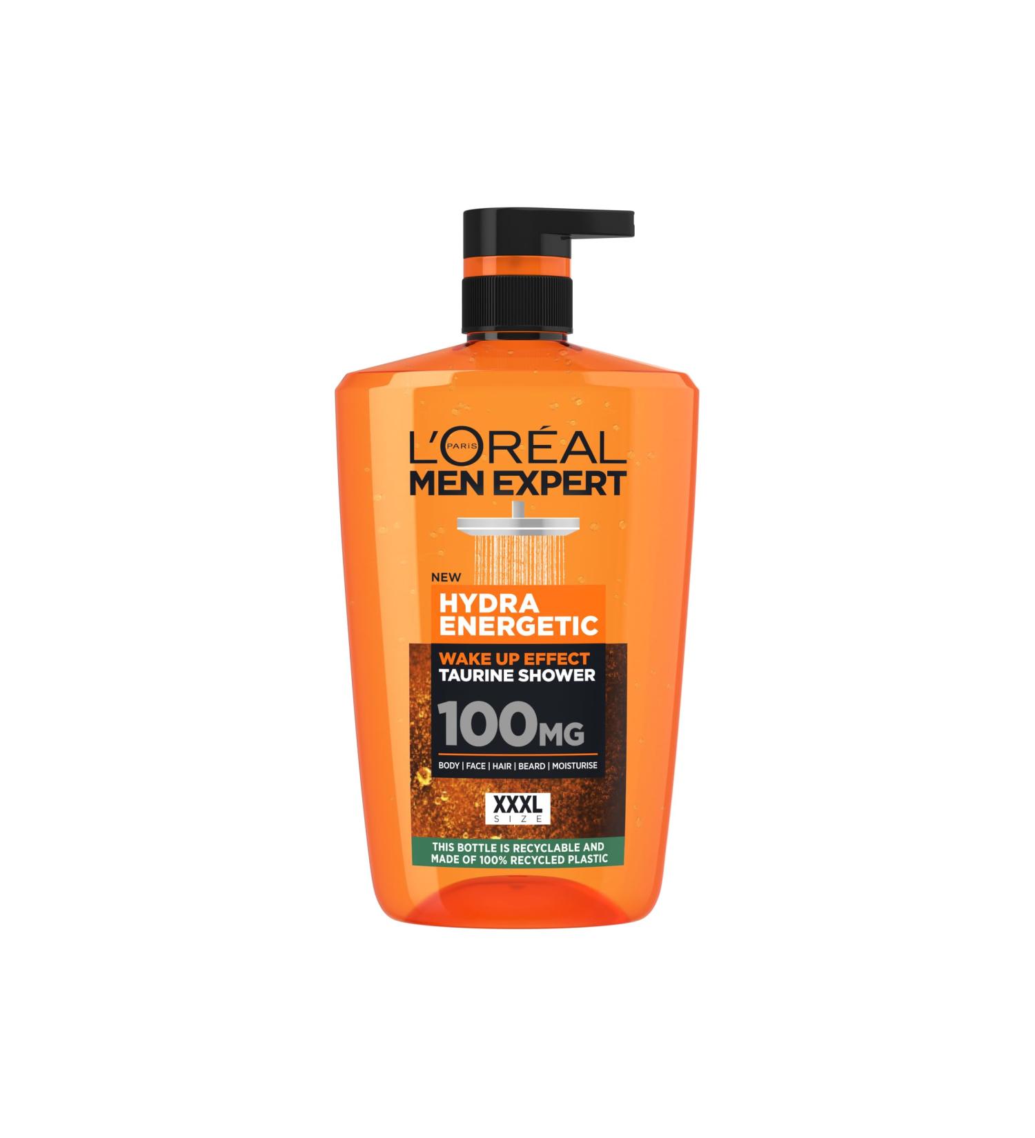 L'Or al Men Expert Hydra Energetic Shower Gel Large XXXL 1L Hydra Energetic 1 l (Pack of 1) - Buy Online on GoSupps.com