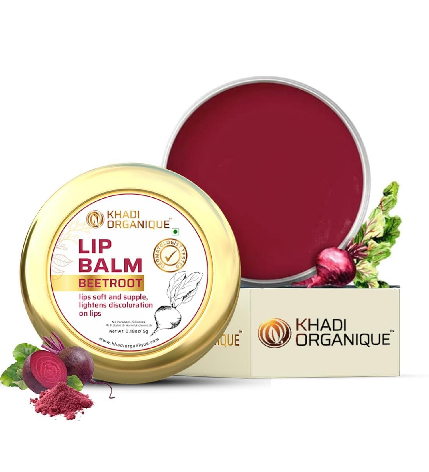 Generic VIVA Herbal Beetroot Lip Balm for Dry Damaged & Chapped Lips | Hydrating & Nourishing Lip Balm Enriched with Cocoa Butter Shea Butter & Essential Oils for Pink Glossy & Soft Lips - 5gm - Buy Online on GoSupps.com