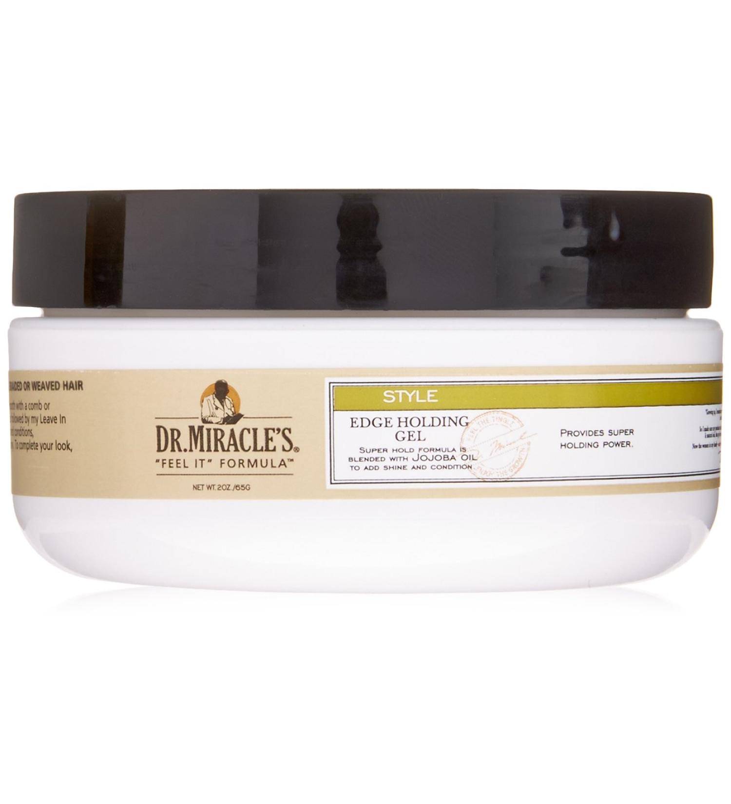 Dr. Miracle's Style Edge Holding Gel 2 Oz - Strong Hold Hair Gel - Buy Online on GoSupps.com