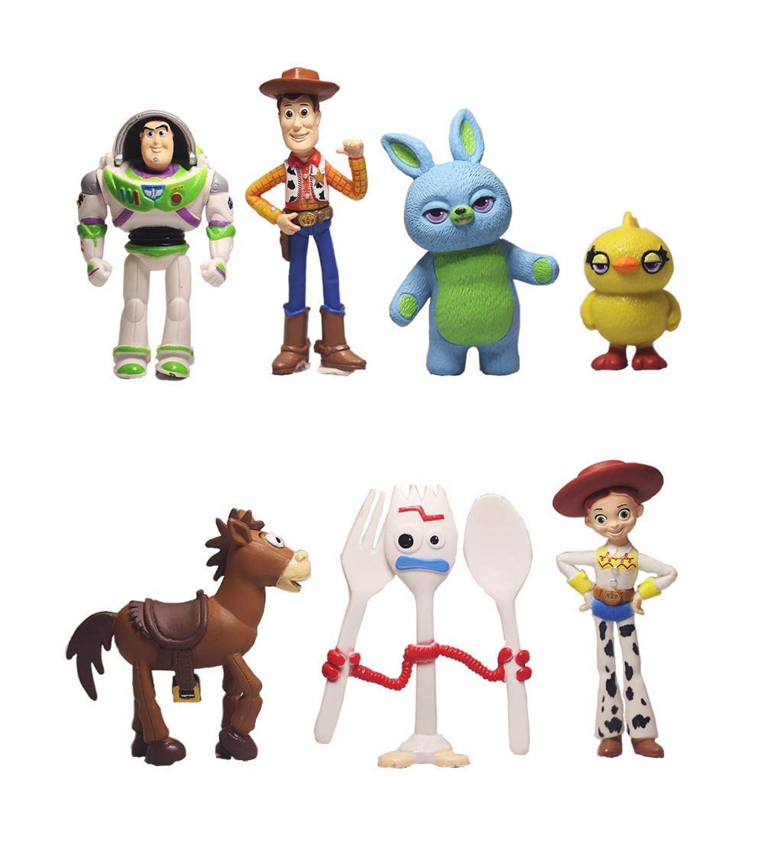 Toy Story Cake Toppers - Set of 7 Mini Figurines Including Woody, Jessie, Buzz Lightyear - Perfect for Birthday Cakes! - Buy Online on GoSupps.com
