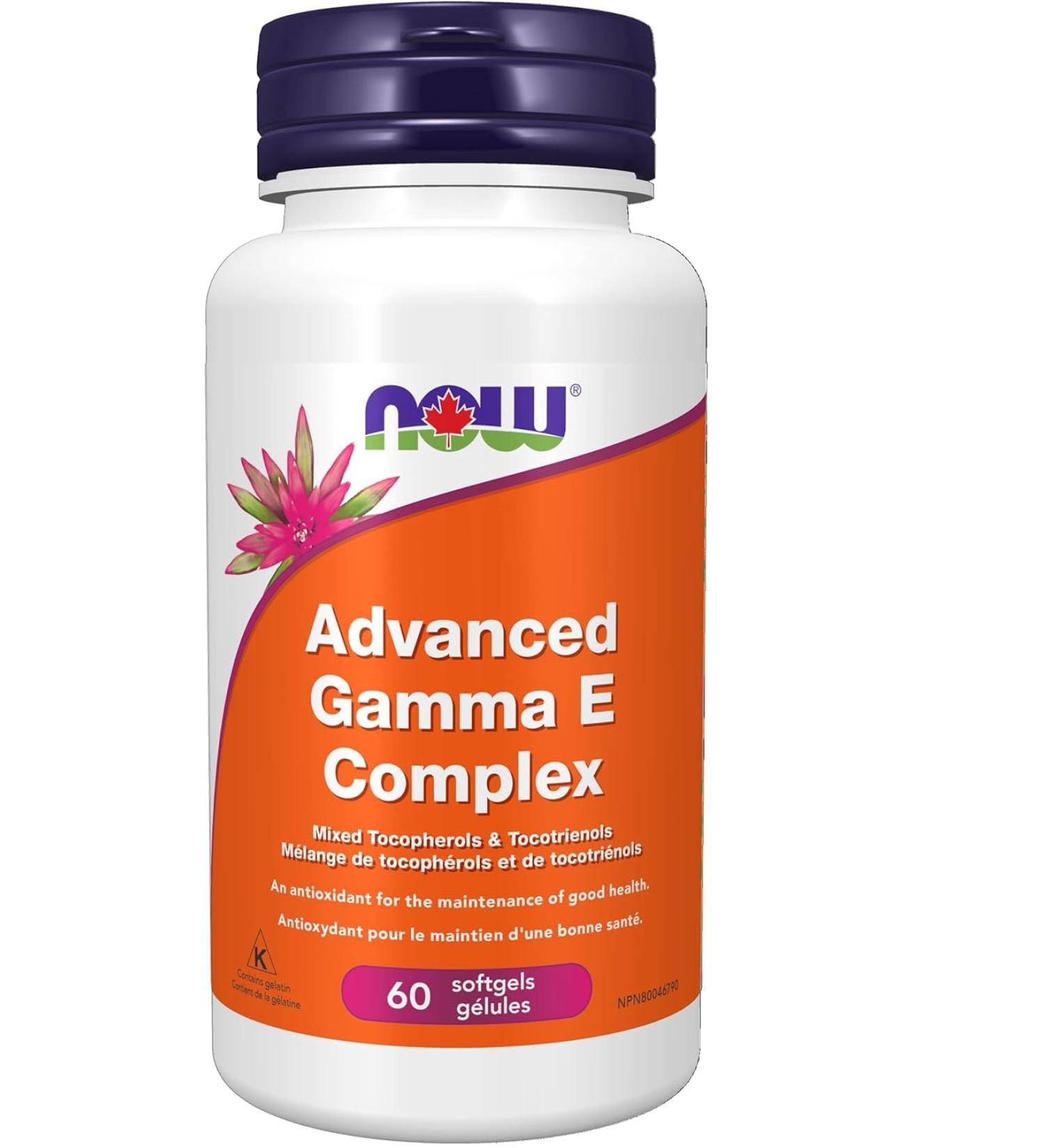 Now Gamma E Complex (Tocopherols/Tocotrienols) 60gel - Buy Online on GoSupps.com