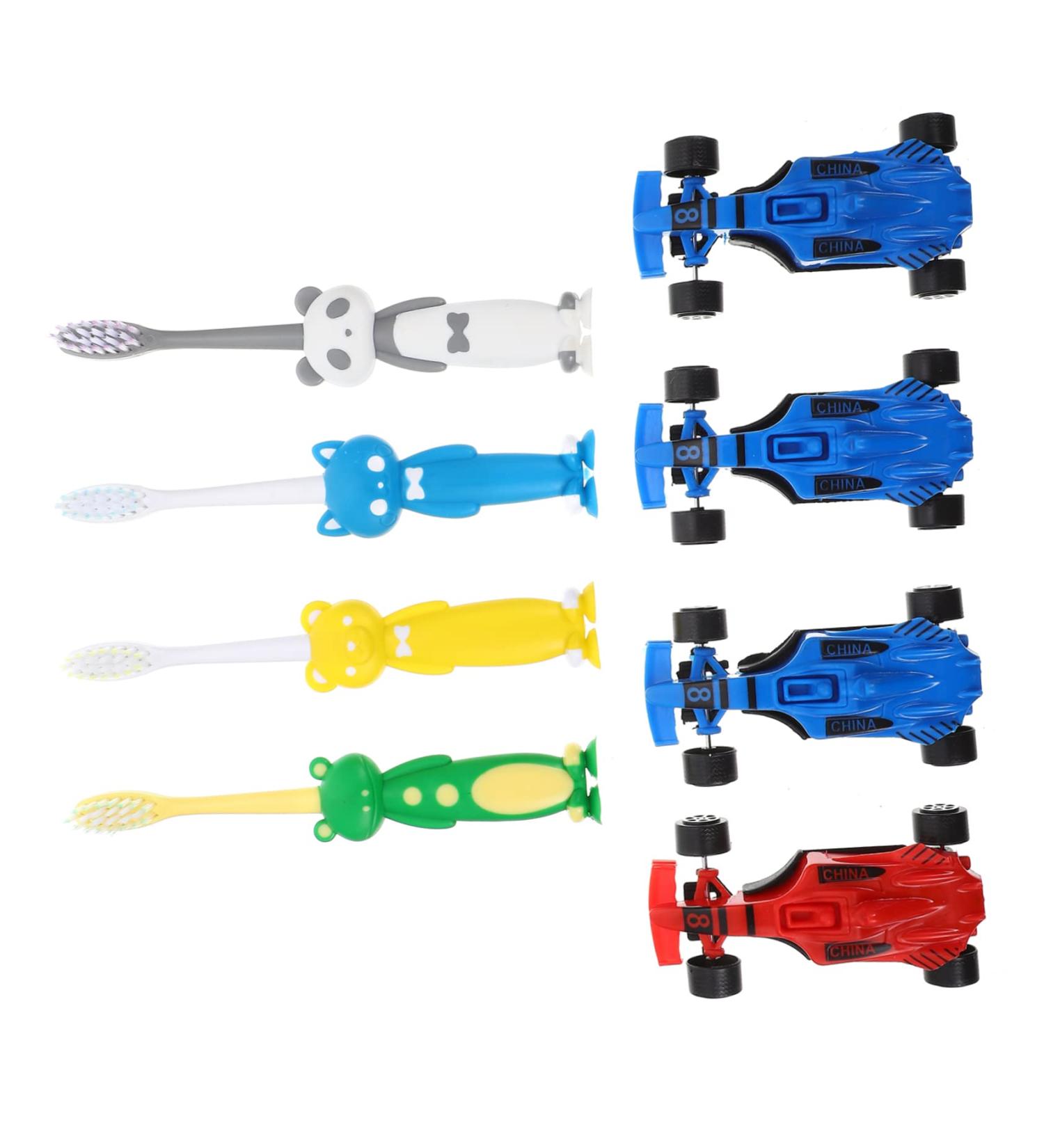 Buy Minkissy 4 Sets Children's Cartoon Manual Toothbrush - Fun & Effective Oral Care for Kids | International Shipping - Buy Online on GoSupps.com