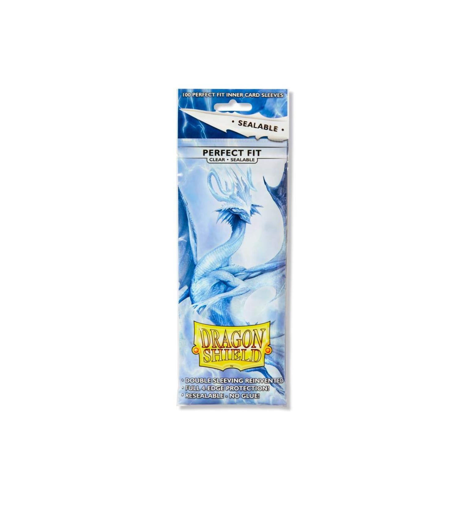Dragon Shield Sealable Inner Sleeves - 5 Packs, 100 ct Clear Standard Size Card Sleeves - Buy Online on GoSupps.com