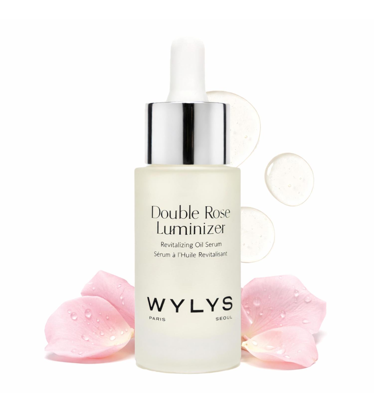 WYLYS Double Rose Luminizer Premium Rose-Infused Anti-Aging Oil | Radiance Boosting Serum with Rosehip Geranium & Vitamin-Rich Botanicals Hydrates Firms & Targets Fine Lines - Buy Online on GoSupps.com