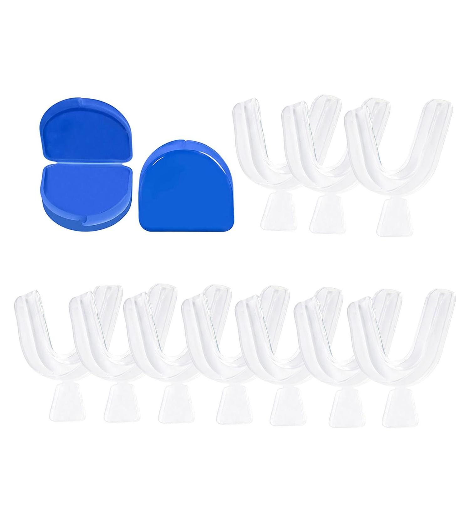 10PSC Teeth Whitening Trays Kits Mouth Trays & 2 Tooth Boxes Thermoform Moldable Whitening Teeth Tray Oral Care Thin Moldable Mouth Tray Kit Tools for Whitening - Buy Online on GoSupps.com