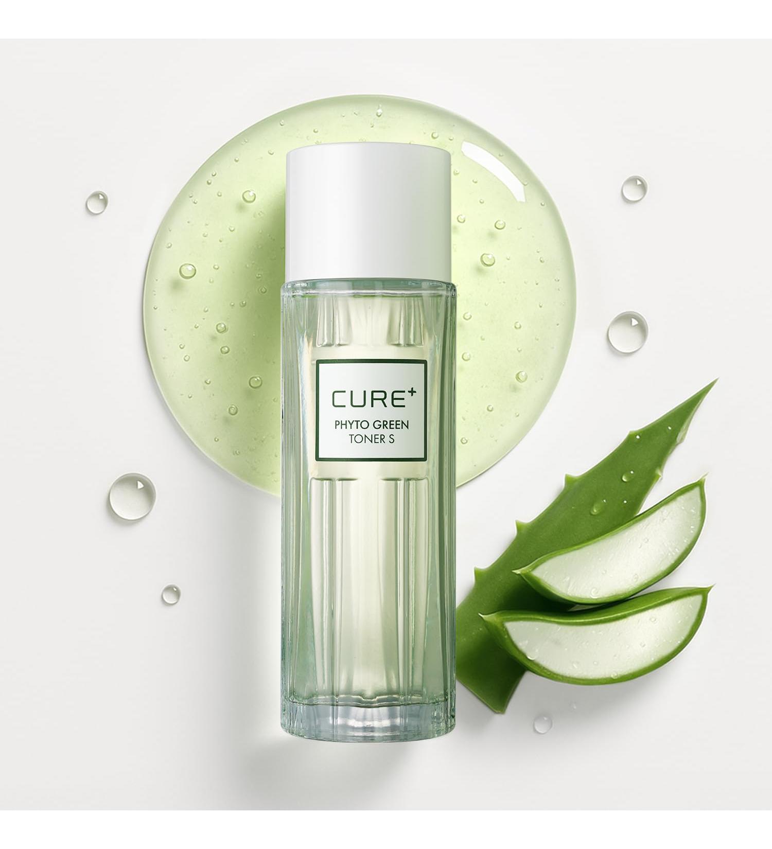 Cure Phyto Green Toner Essence with Aloe Vera & Green Tea Soothing Korean Face Toner for Sensitive Skin Alcohol-Free Hydrating Formula 4.4 fl oz. Kim Jeong Moon Aloe - Buy Online on GoSupps.com