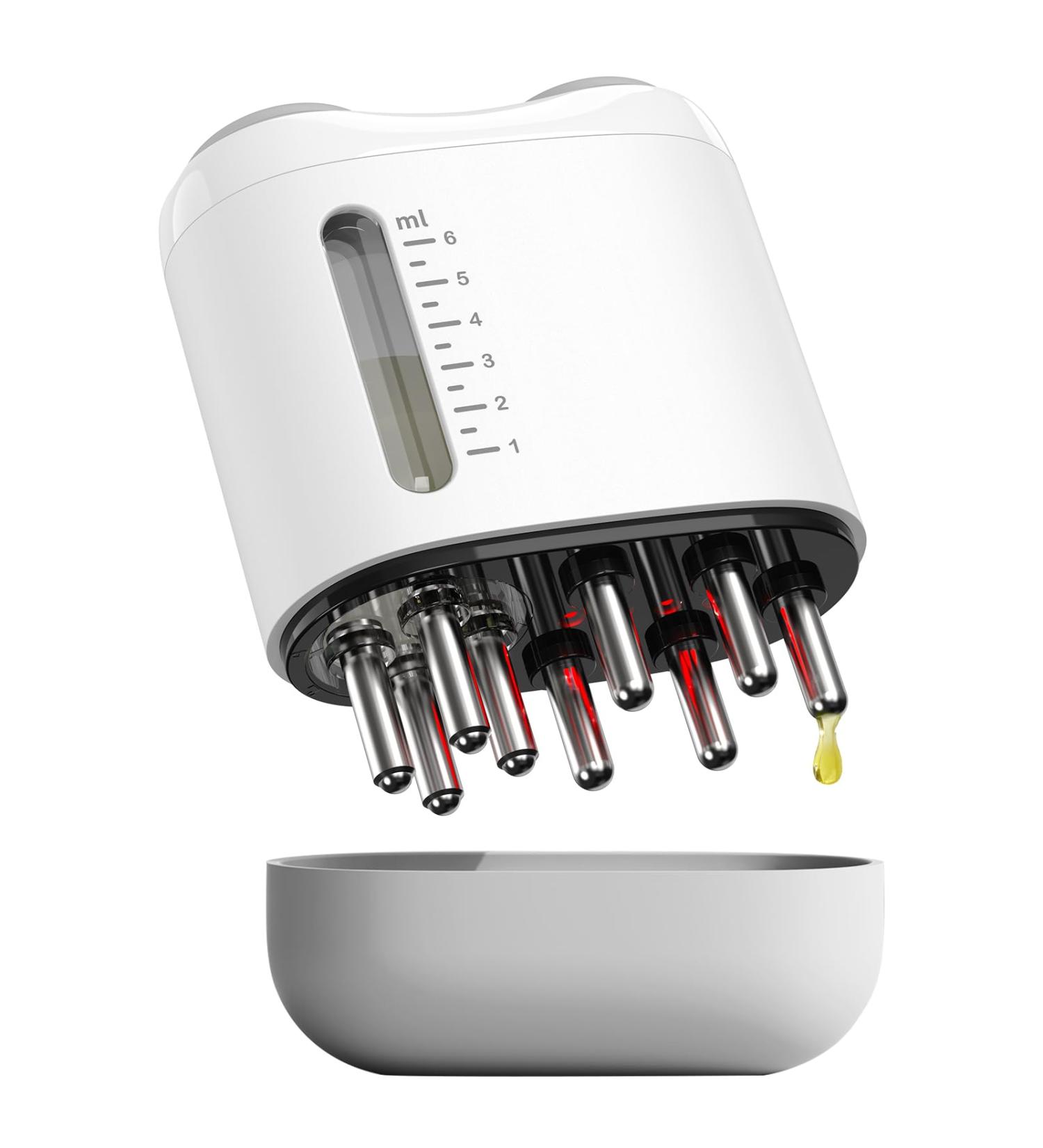 2 in 1 Scalp Massage Brush & Applicator Bottle | Hair Growth Treatment & Waterproof Shampoo Brush - Buy Online on GoSupps.com