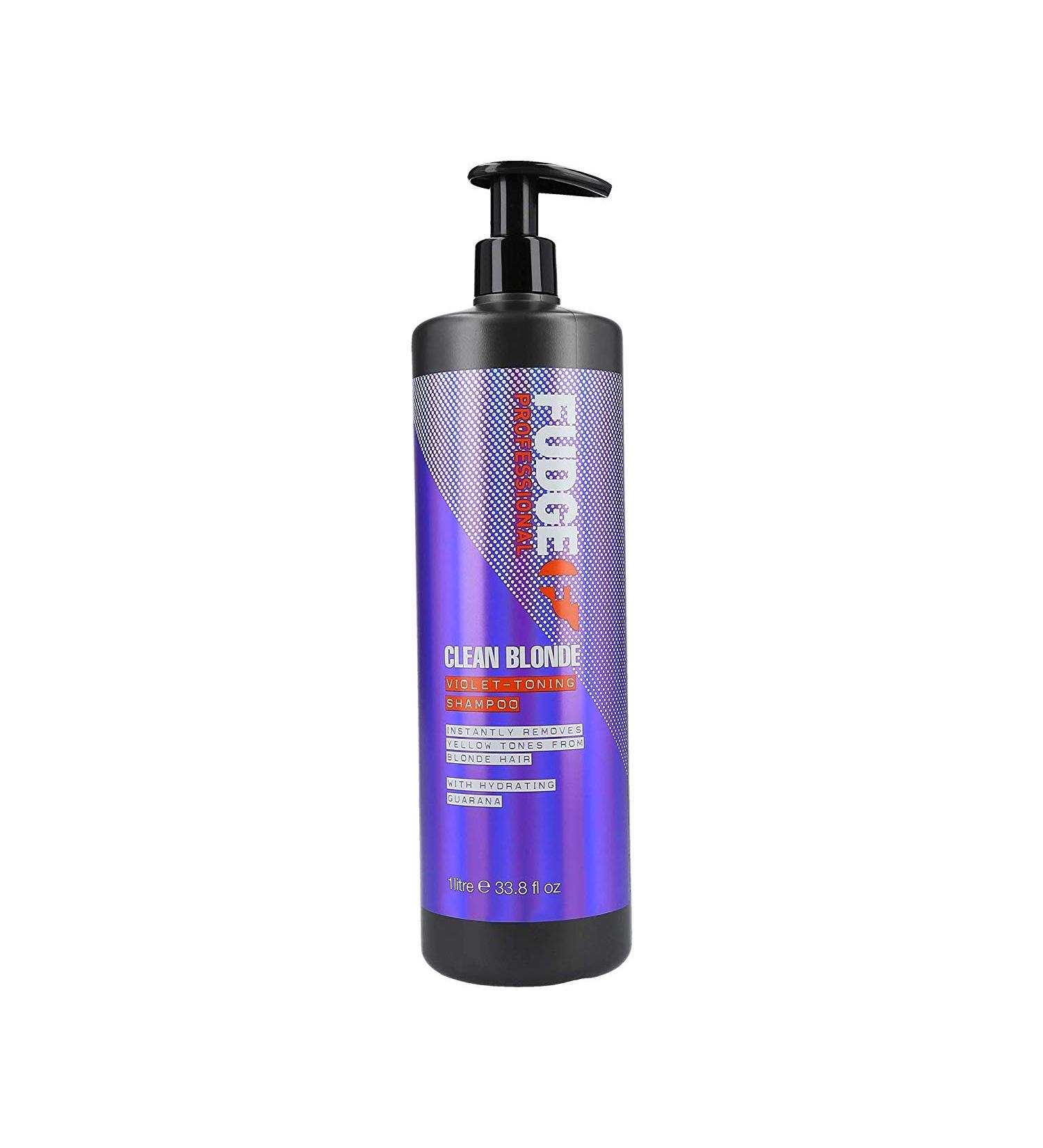 Fudge Professional Clean Blonde Shampoo 1 Litre - Purple Toning for Blonde Hair (Pack of 1) - Buy Online on GoSupps.com