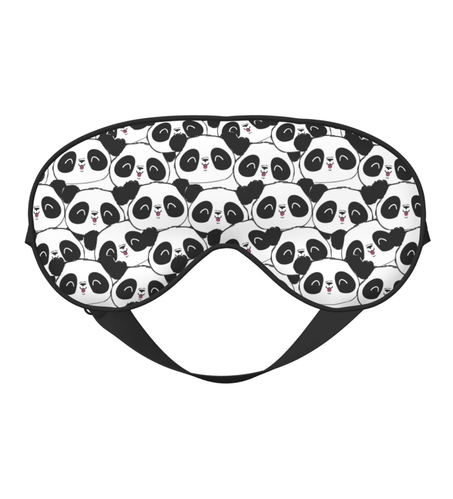 Panda Bear Sleep Mask | Double-Sided Eye Mask | Soft Adjustable Sleeping Eye Covers | Perfect Shading & Eye Edema Reduction | International Shipping Available - Buy Online on GoSupps.com