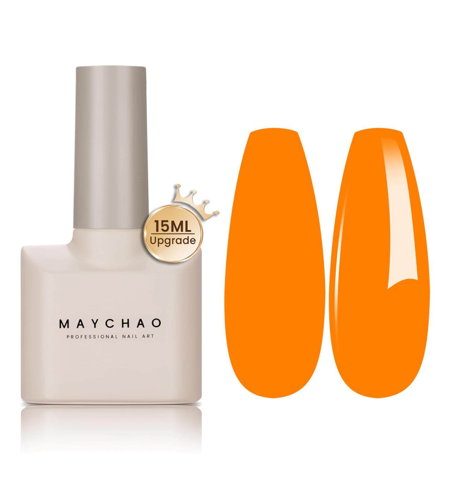 Halloween Neon Orange Gel Nail Polish 15 ML | Soak Off, Nail Lamp, Manicure Salon Quality | DIY at Home - Buy Online on GoSupps.com