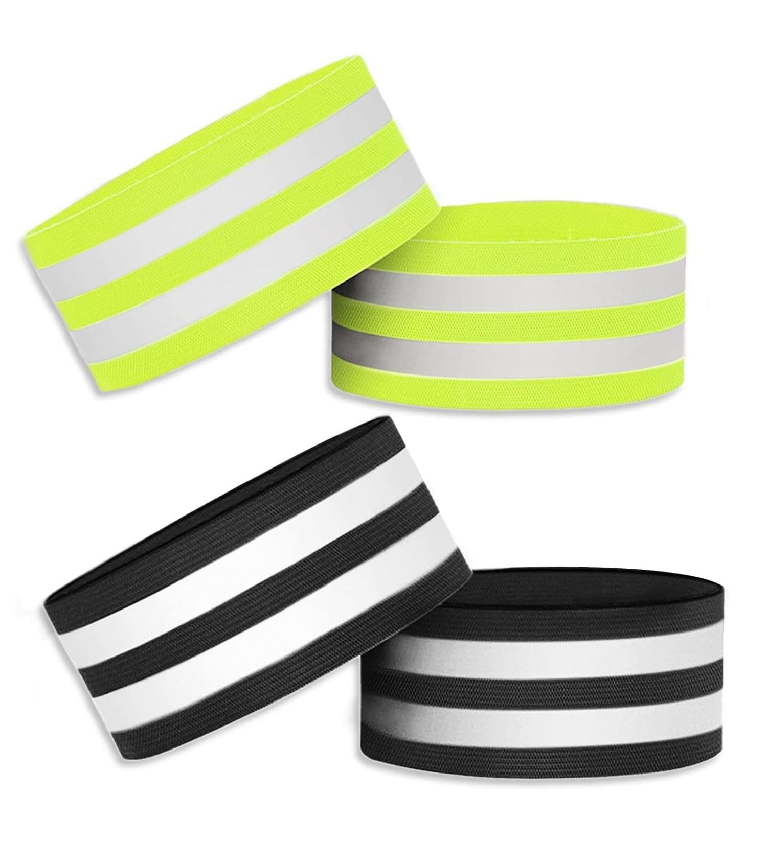 NVTRSD Reflective Bands for Safety | 4-Piece Reflector Straps for Cycling Jogging Hiking & Motorcycling | Must-Have Outdoor Gear - Buy Online on GoSupps.com