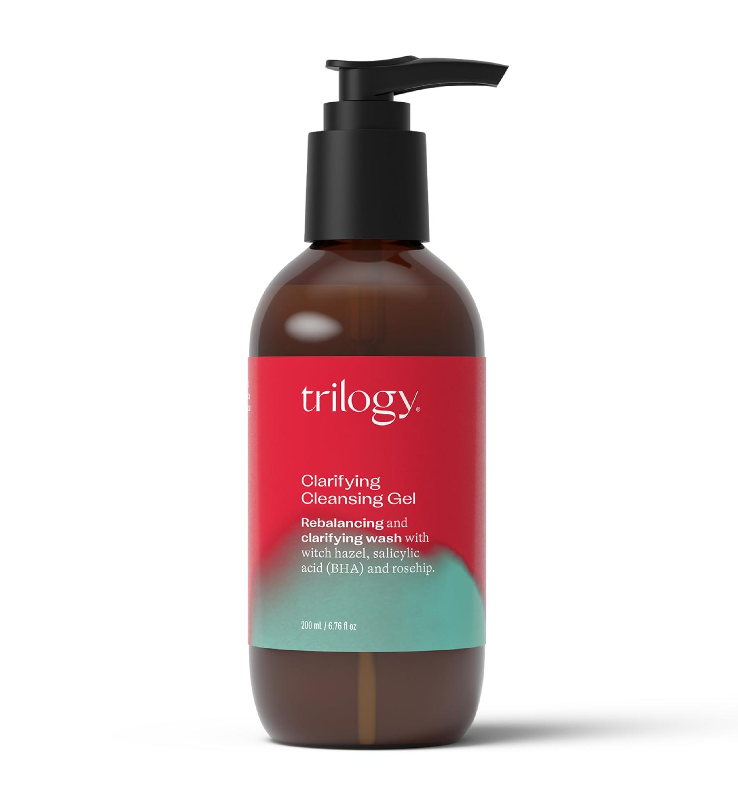 Trilogy Clarifying Cleansing Gel with Witch Hazel - 6.76 fl oz | Gentle Deep Clean for All Skin Types | International Shipping - Buy Online on GoSupps.com