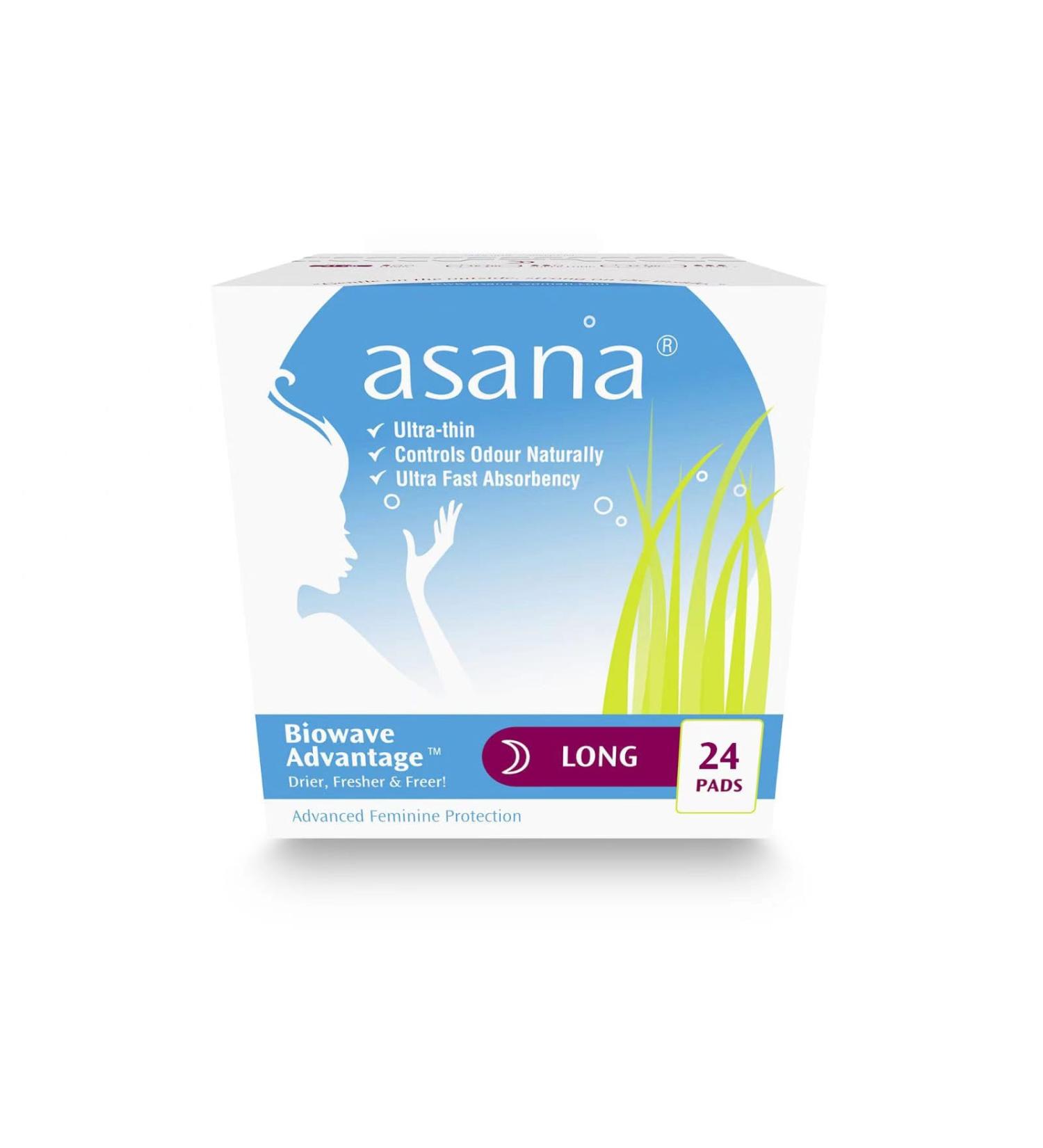 AsanaWoman Long Pads - Ultra Thin with Wings | For Parental Care - Buy Online on GoSupps.com