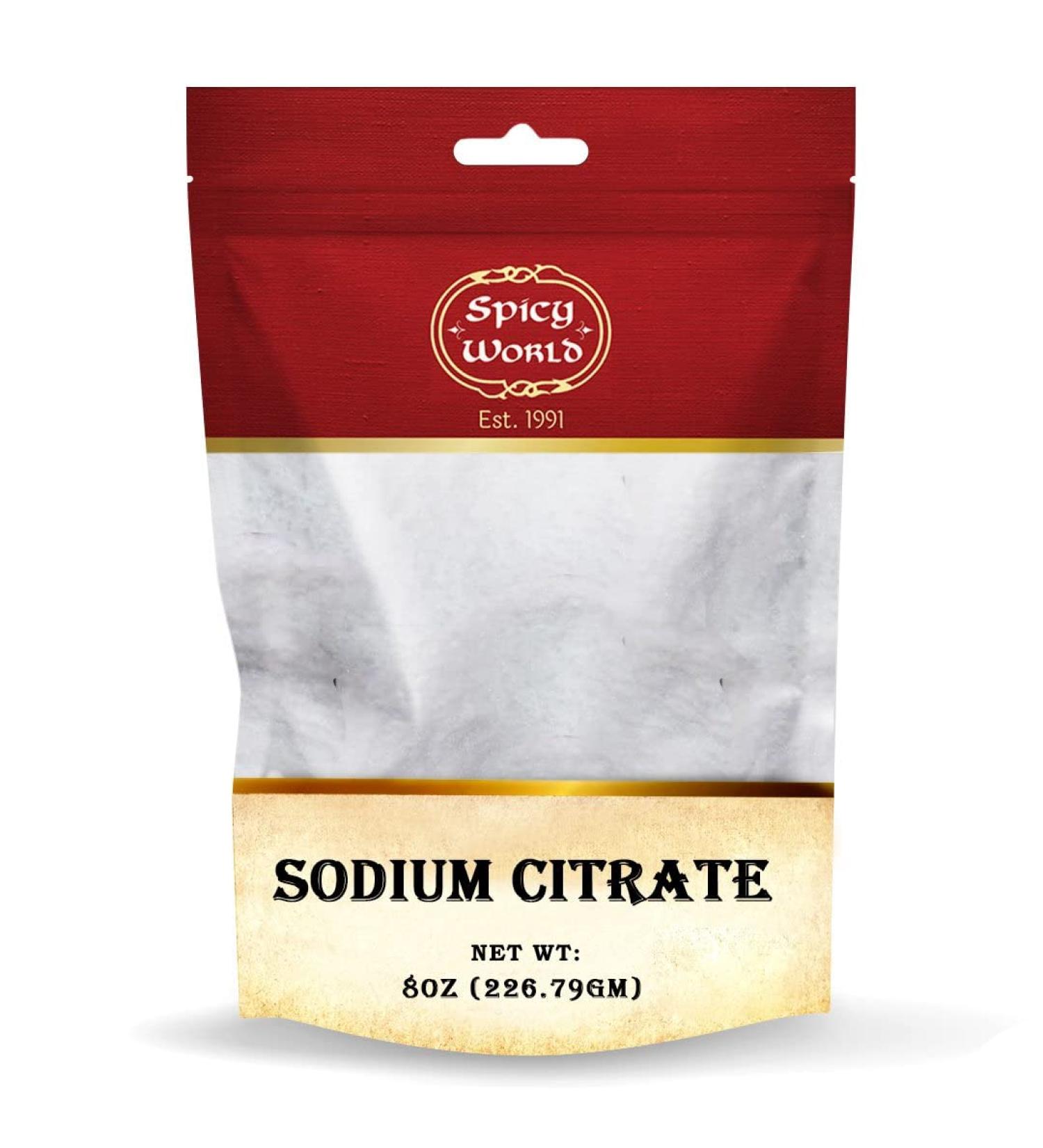 Sodium Citrate Powder 8oz - Food Grade Non-GMO Emulsifier for Cheese, Spherification & Molecular Gastronomy - Buy Online on GoSupps.com