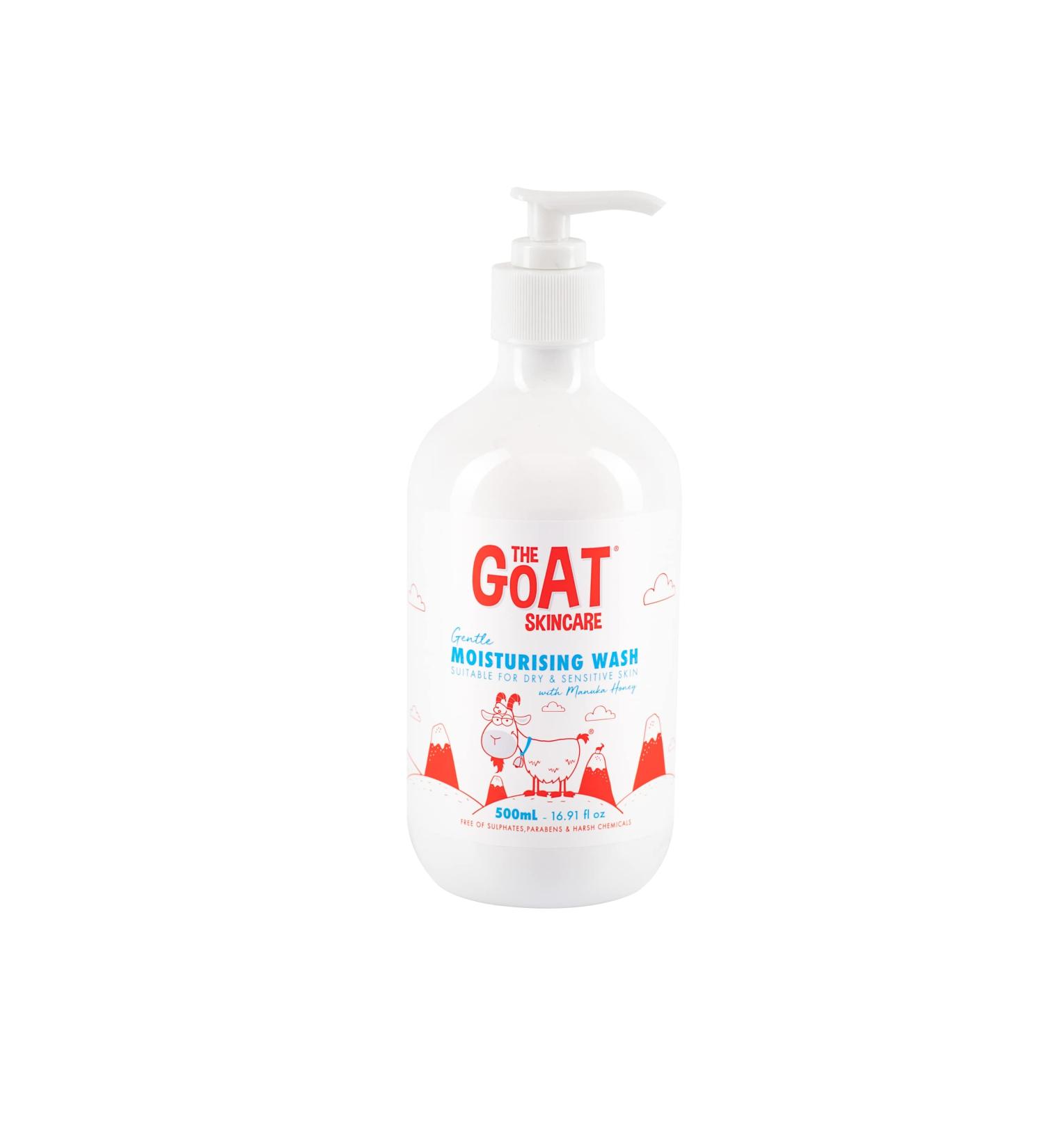 Goat Skincare Moisturizing Wash with Manuka Honey - 16.91 oz | Hydrating Body Cleanser for All Skin Types | International Shipping Available - Buy Online on GoSupps.com