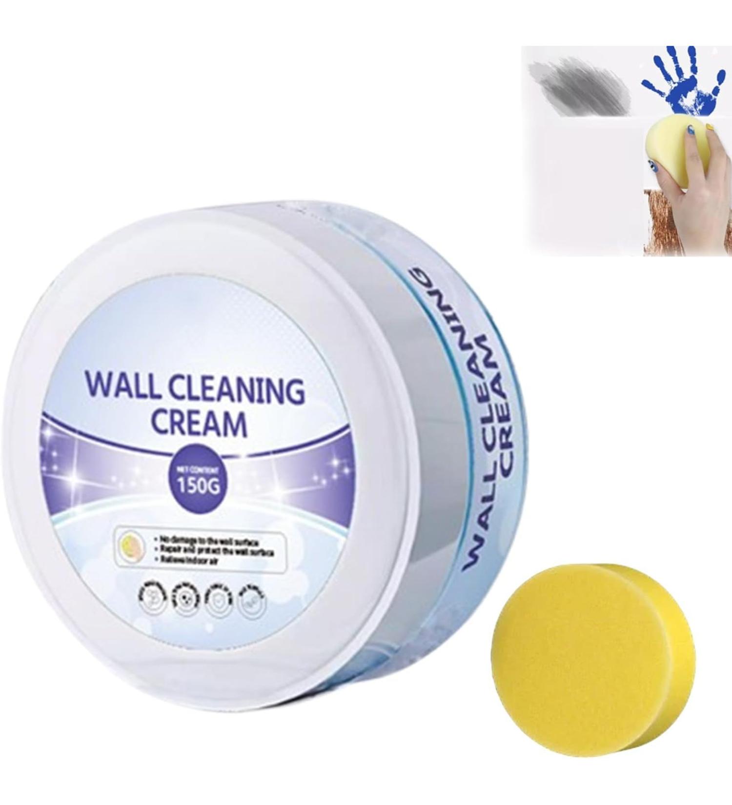 Multi-Purpose Wall Cleaning & Conditioning Cream Powerful Wall Cleaning Cream Stain Remover from Wall All Purpose Cleaning Paste Kit for White Wall Shoes Leather 1pcs - Buy Online on GoSupps.com