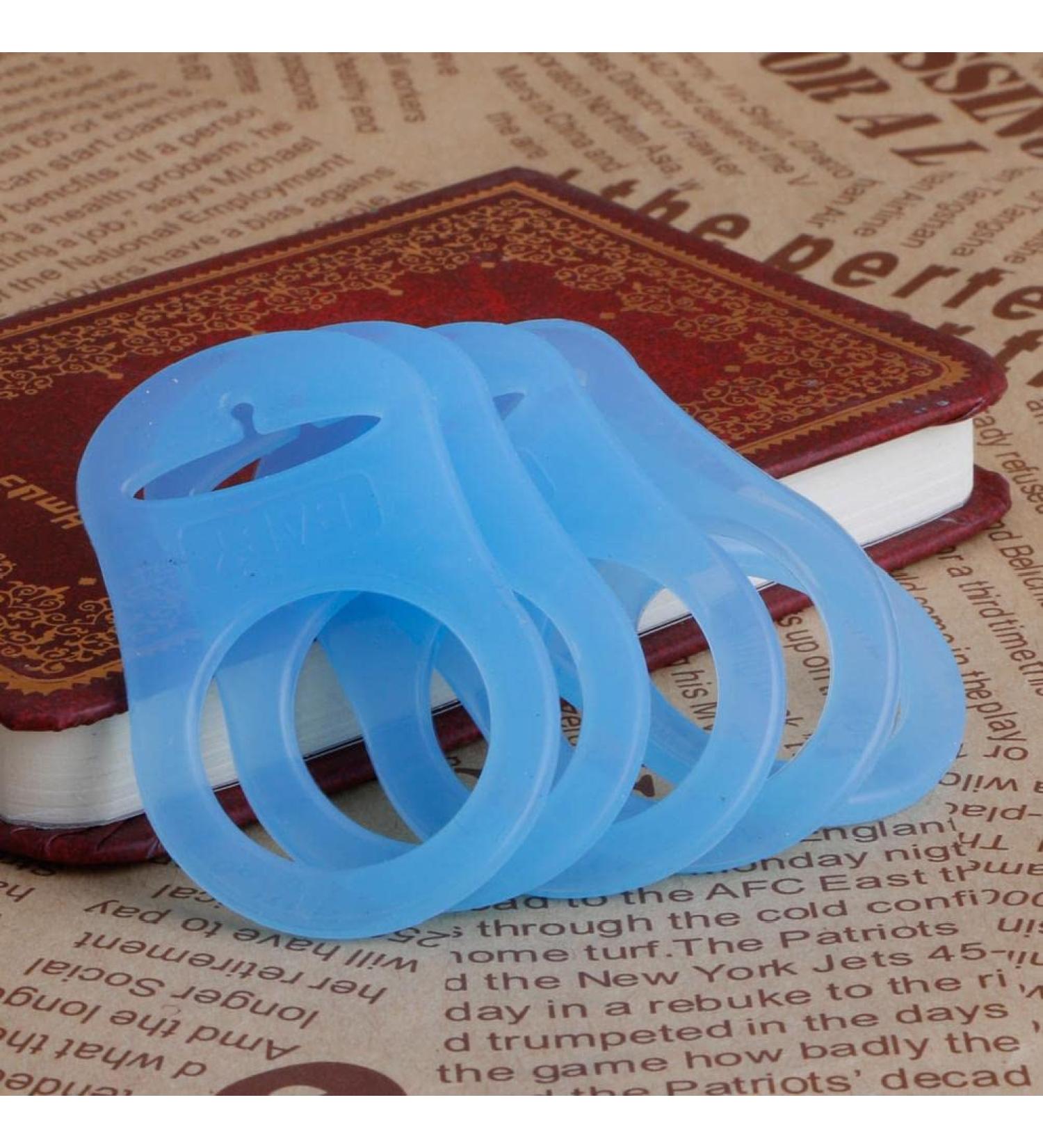 Buy Morningmo Silicone Baby Pacifier Clip Adapter - 5 Pack for Button & Mam Rings - Soft Flexible Keeps Pacifiers Clean - Blue - Buy Online on GoSupps.com