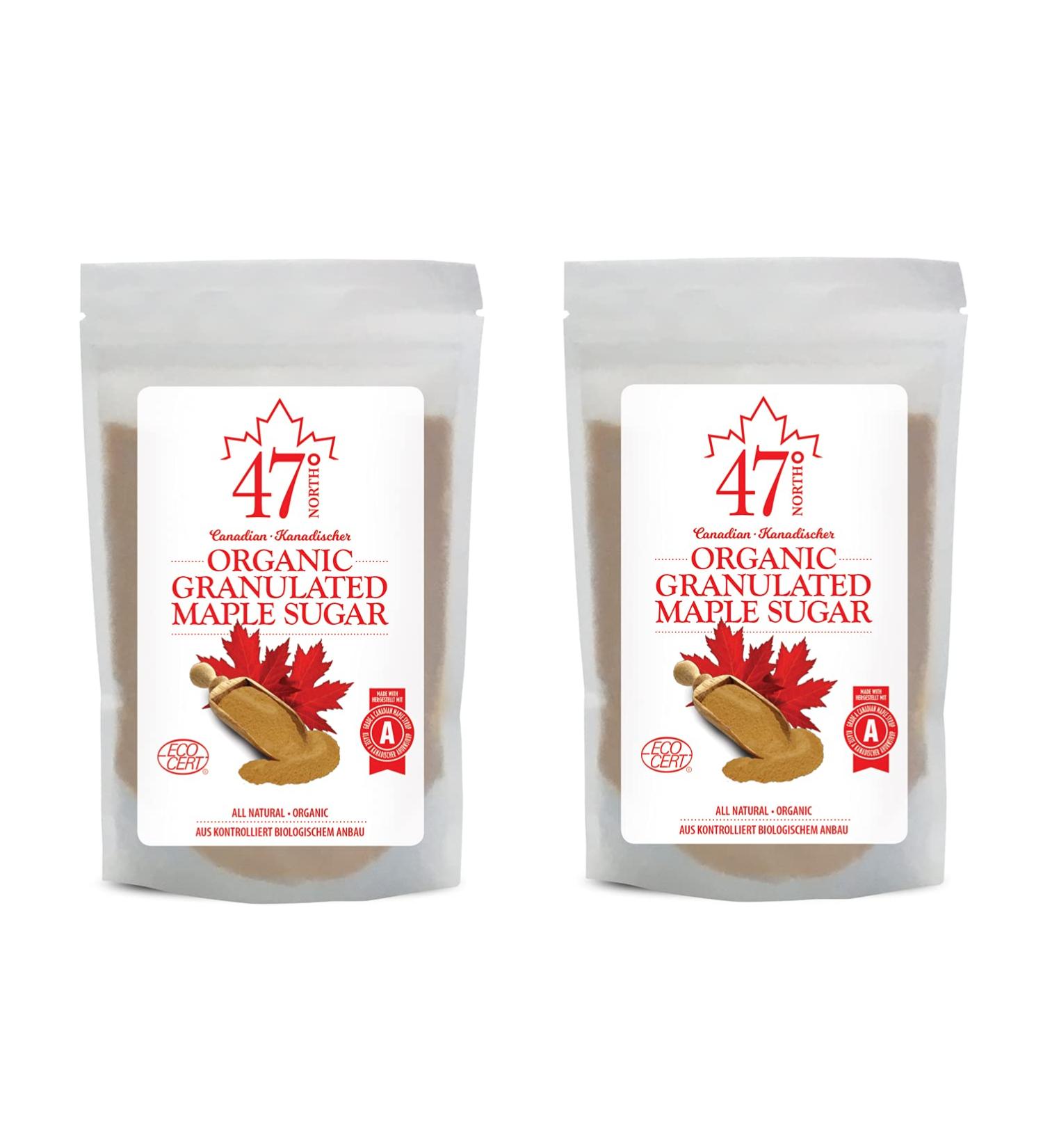 47 North Canadian Organic Maple Sugar - 2 x 250g Bags - Single Source - Buy Online on GoSupps.com