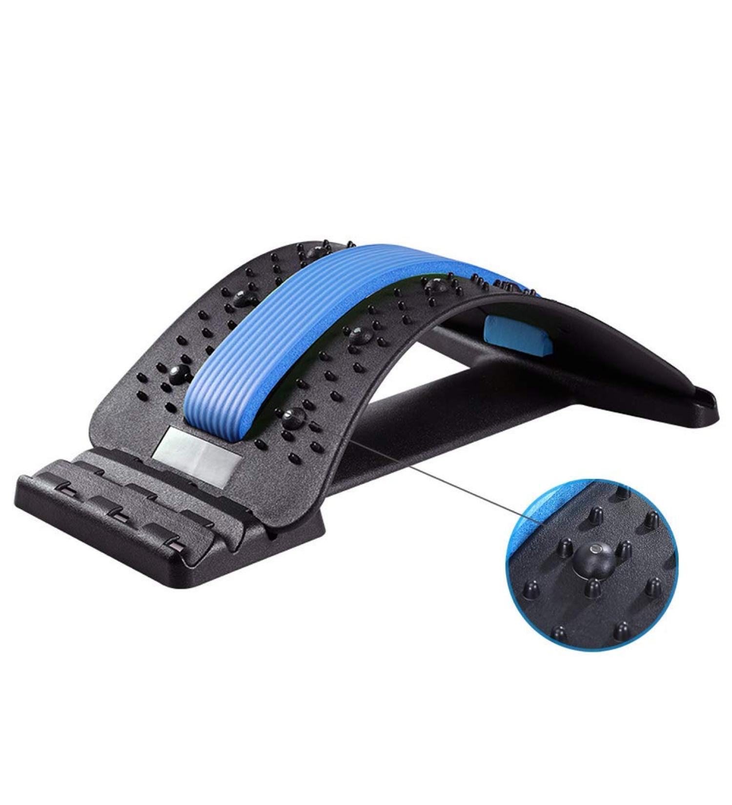 Multi-Level Back Stretcher for Lower Back Pain Relief - Blue - Buy Online on GoSupps.com