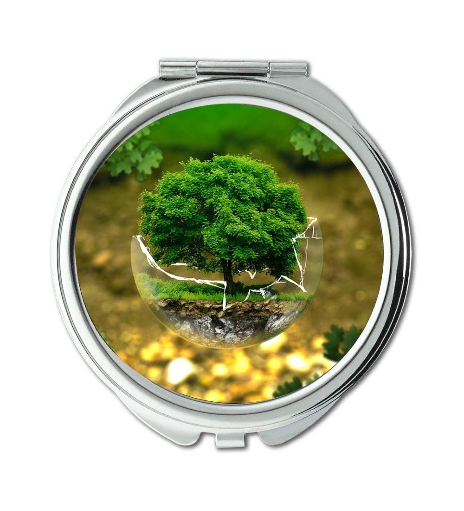 YENDOSTEEN Mirror middle earth makeup mirror Environmental Protection Nature Conservation Ecology makeup mirrors pocket mirror portable mirror - Buy Online on GoSupps.com
