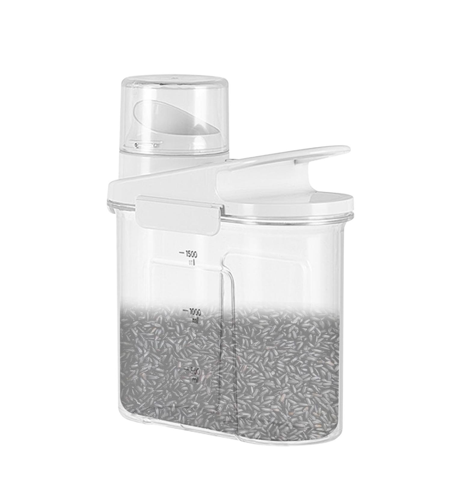 Laundry Detergent Dispenser | Scent Booster Beads Organizers Laundry Room Organization Multifunctional Storage Box with Lid for Organizing Beads & More White M - Buy Online on GoSupps.com