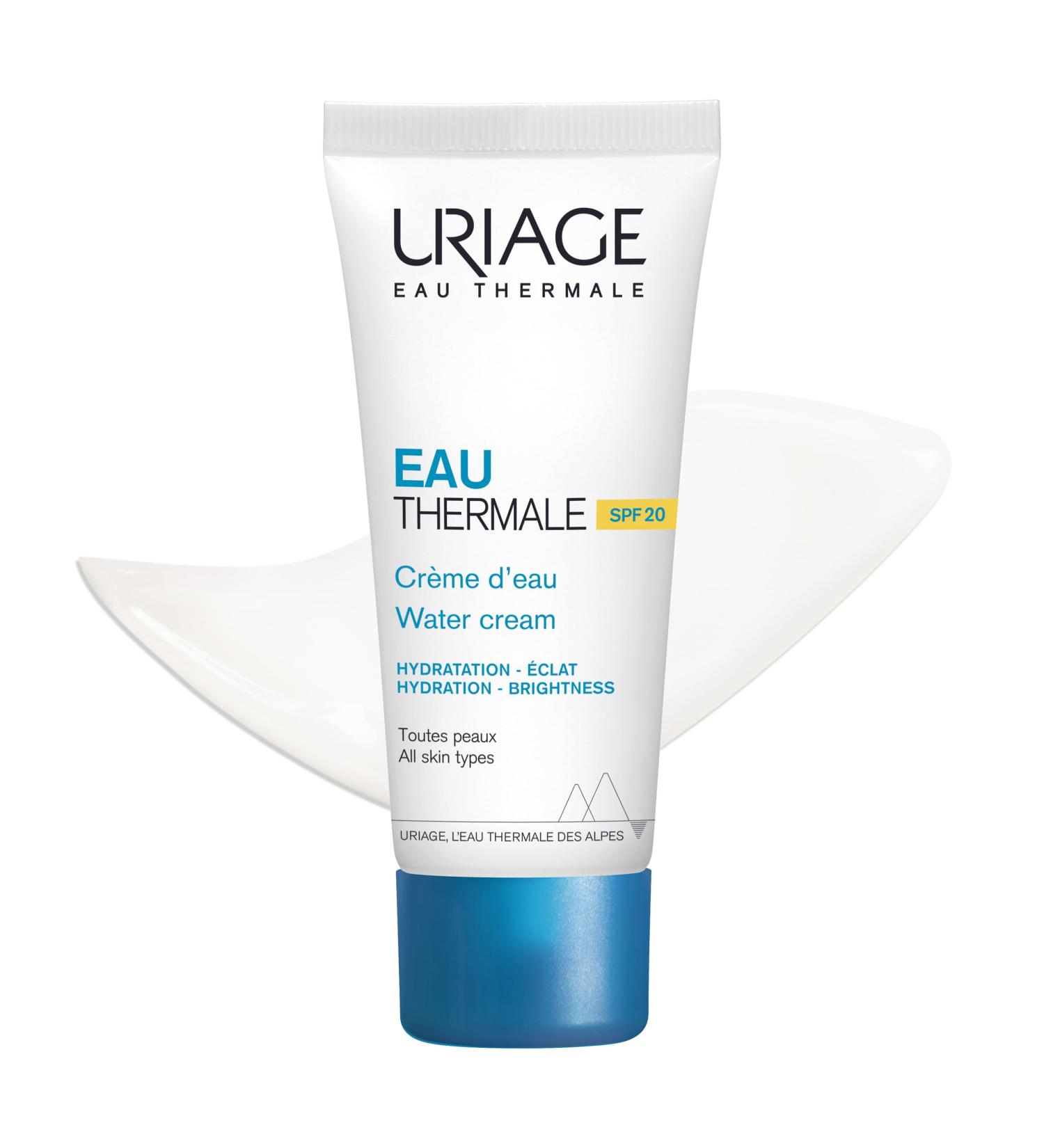 Uriage Daily Face Cream with Hyaluronic Acid & SPF20 40ml - Boosts Hydration & Moisturizes Skin - Refreshing Texture With Thermal Water - Non-Comedogenic - All Skin Types - Buy Online on GoSupps.com