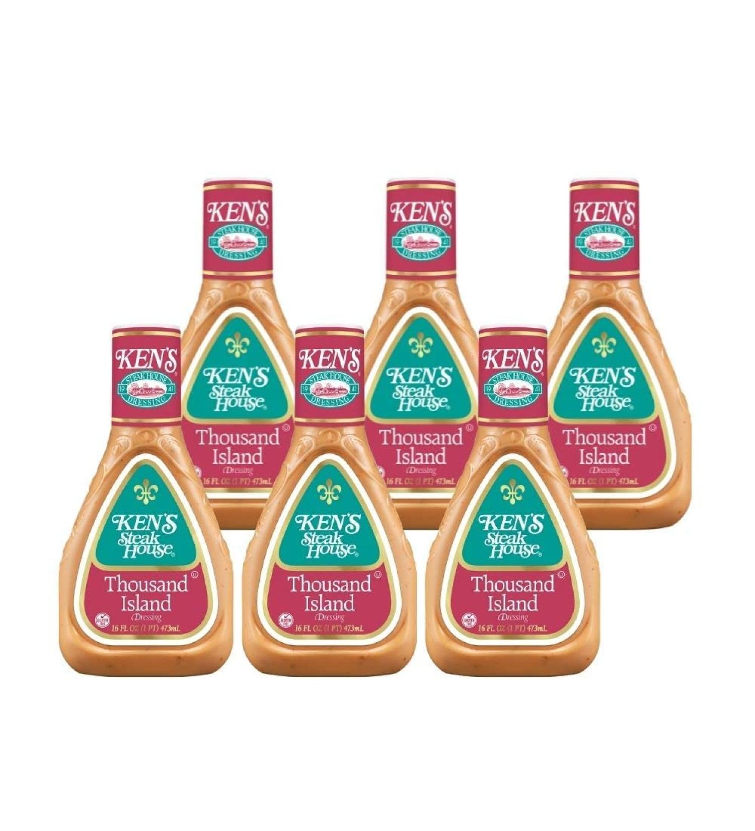 Ken's Steak House Thousand Island Dressing 16 FL OZ - Pack of 6 | Buy Online - Buy Online on GoSupps.com