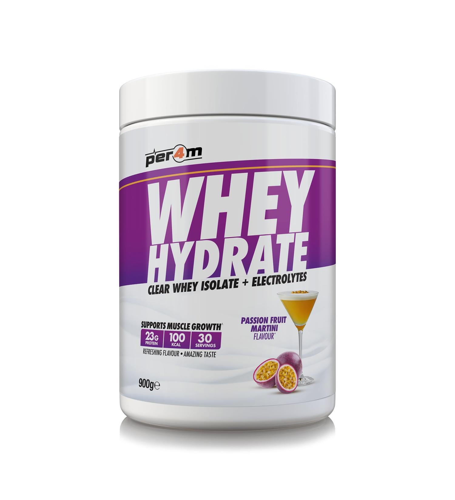 Per4m Whey Hydrate (900g) Martini au fruit de la passion - Prot ines - Prot ines claires - Buy Online on GoSupps.com