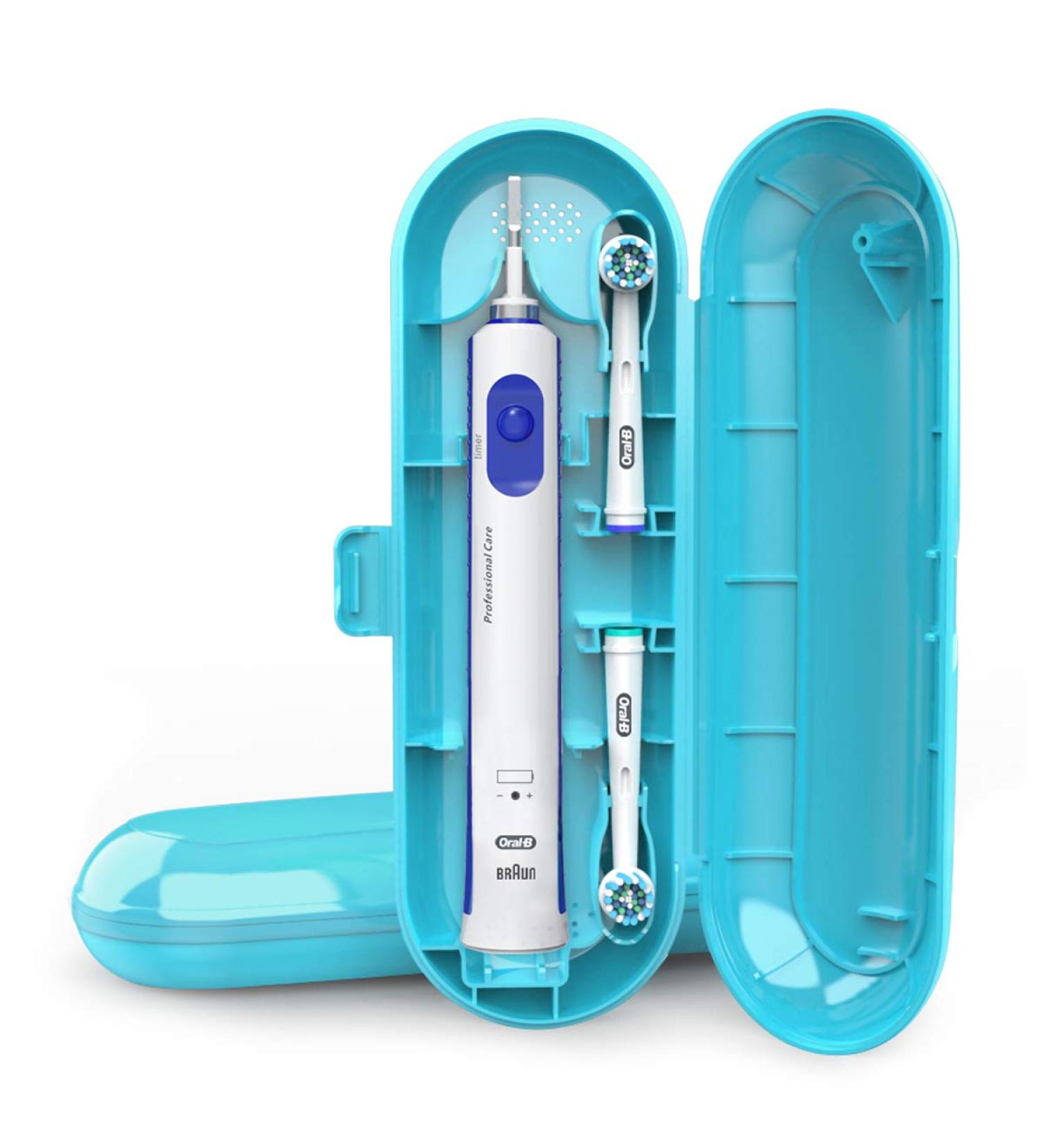Travel Case for Electric Toothbrush - Blue Holder | Portable Toothbrush Carrying Case (1 Count - Buy Online on GoSupps.com