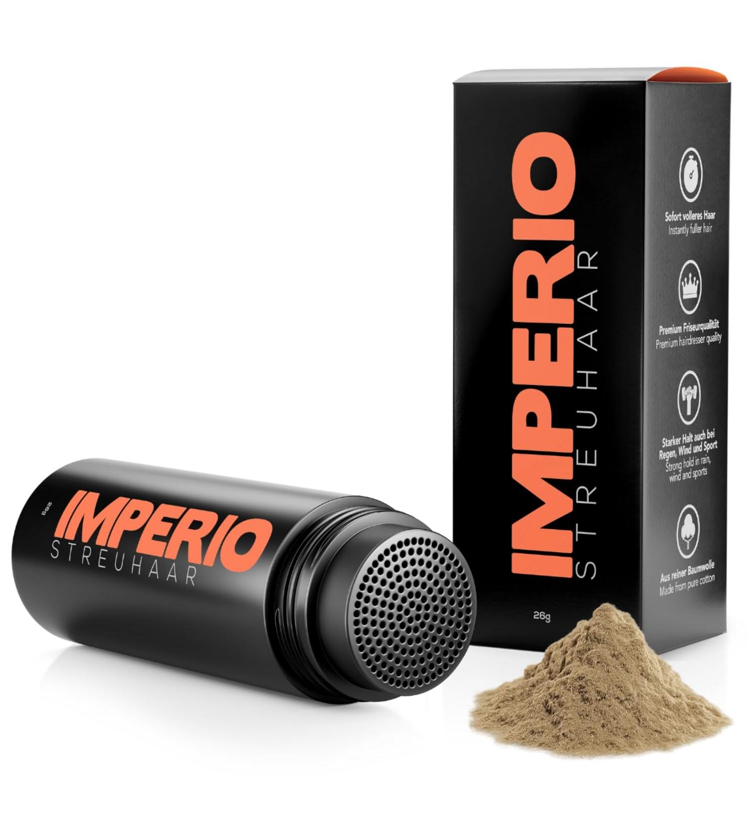 Imperio Scatter Hair - 100% Natural Light Brown Hair Compression & Full Style in Seconds | Premium Quality Purple Hair for Authentic Look - 26g - Buy Online on GoSupps.com