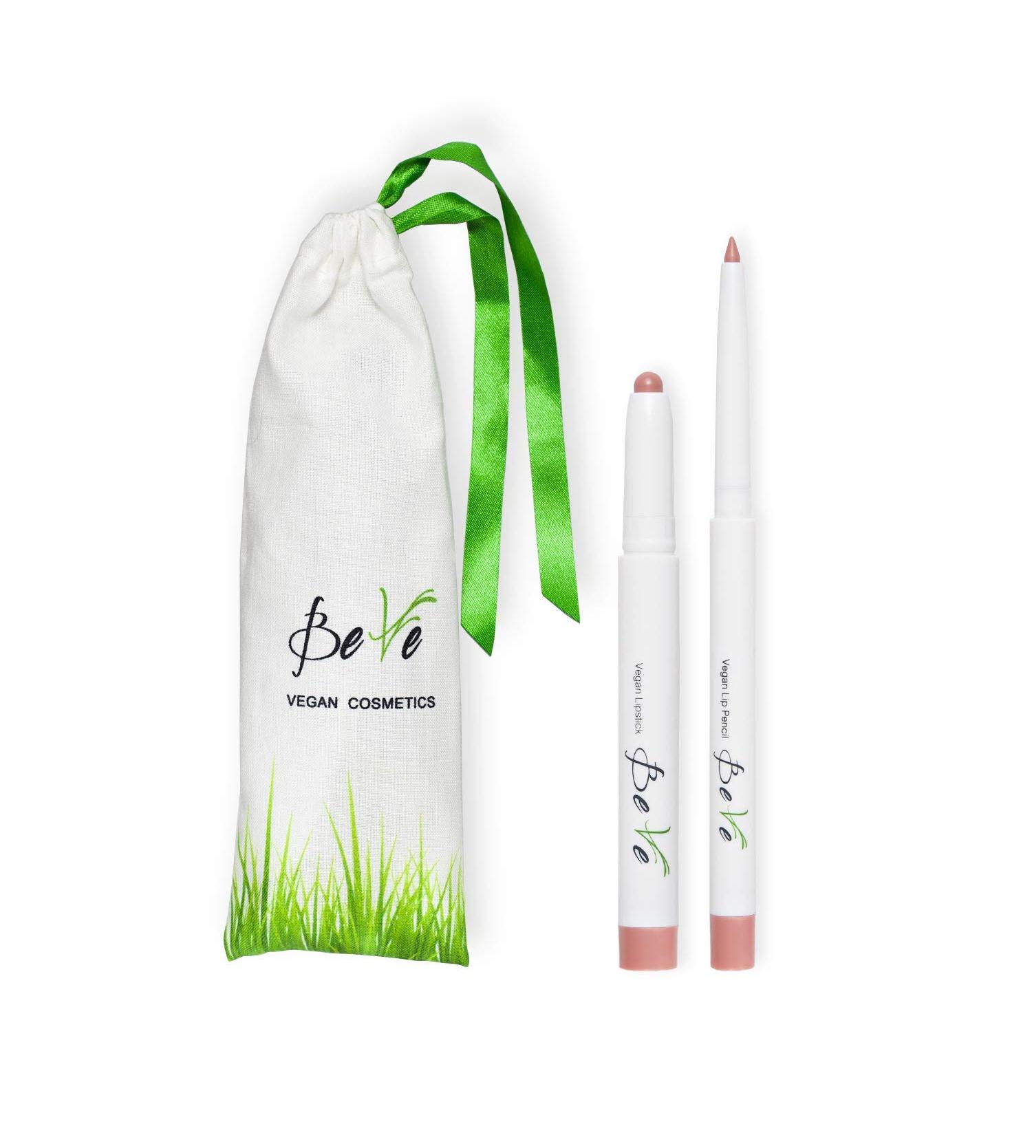 Beve Vegan Lipstick & Lipliner - Cruelty-Free Long-Lasting Color for All Skin Tones - Buy Online on GoSupps.com